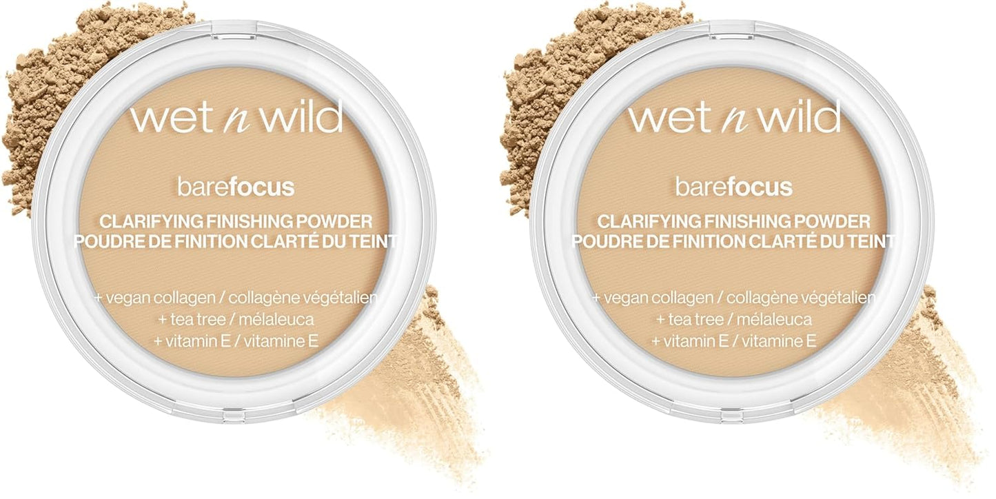 Bare Focus Clarifying Finishing Powder - Matte Pressed Setting Powder | Fair-Light Shade