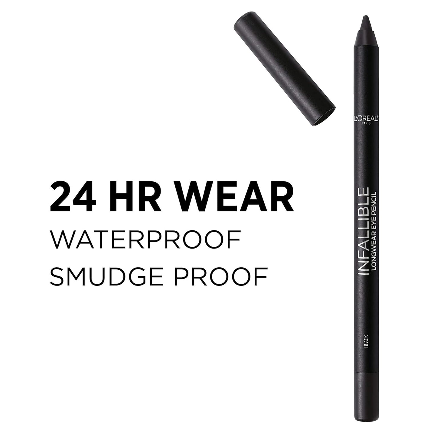 L'Oreal Paris Infallible Pro-Last Pencil Eyeliner - Waterproof, Smudge-Resistant, Easy Application | Aubergine, 0.042 oz.