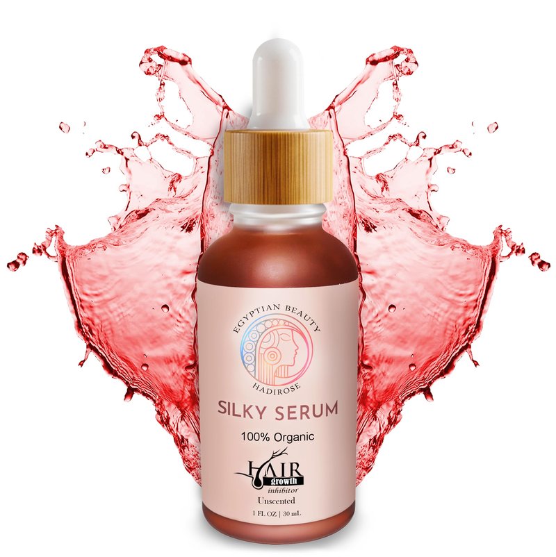 Hadirose Red Egyptian Cyperus Rotundus | Hair Removal Serum | Concentrated Pure Red Saad Oil | Hair Growth Inhibitor | Post-Wax Care | 3 Scents | Made in the USA. (Unscented)