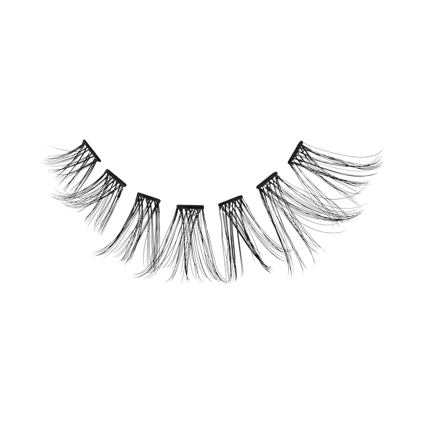 Impress Individual Lash Kit - Pre-Glued Lash Clusters for Natural Volume | 60 Black False Eyelashes