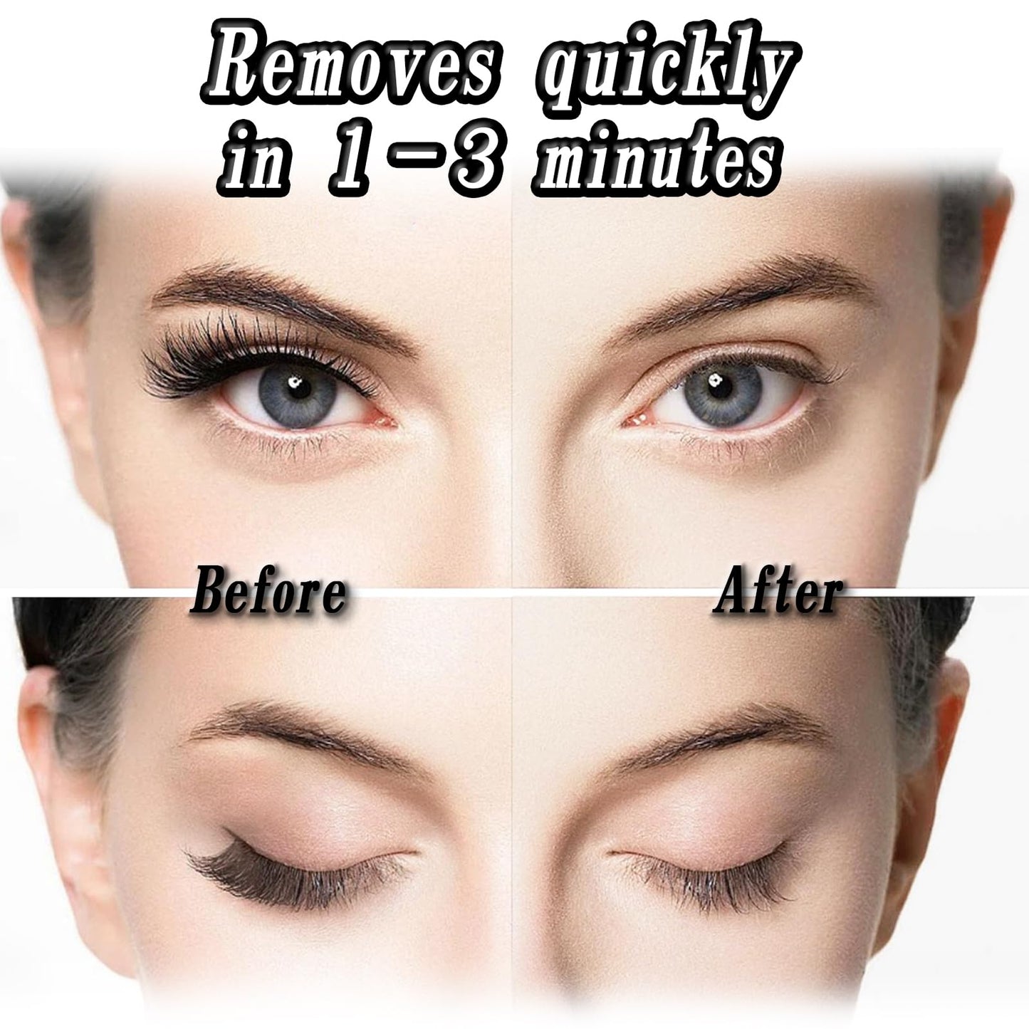 HAIOLORPRO Lash Extension Remover Kit - 30g Lash Glue Remover Cream, Eyelash Extension Remover, Gentle & Quick & Efficientfor Salon & Home Use（Set 3）