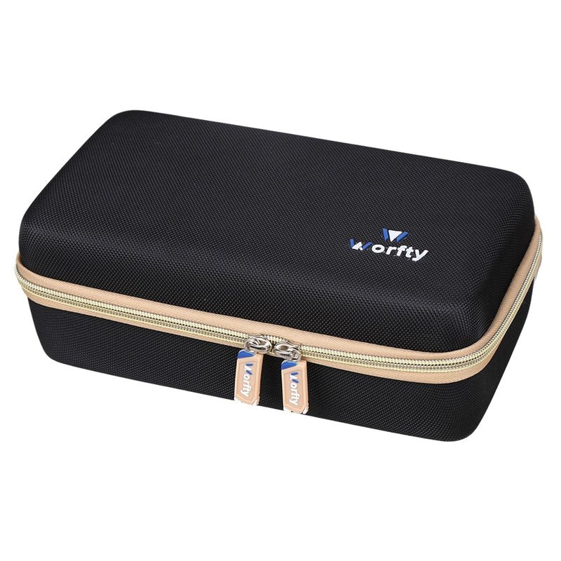 worfty Case for BaBylissPRO FXONE/FX+ Professional Cord/Cordless Hair Clipper - Hard Protective Travel Carrying Storage Organizer Bag (Black & Golden)