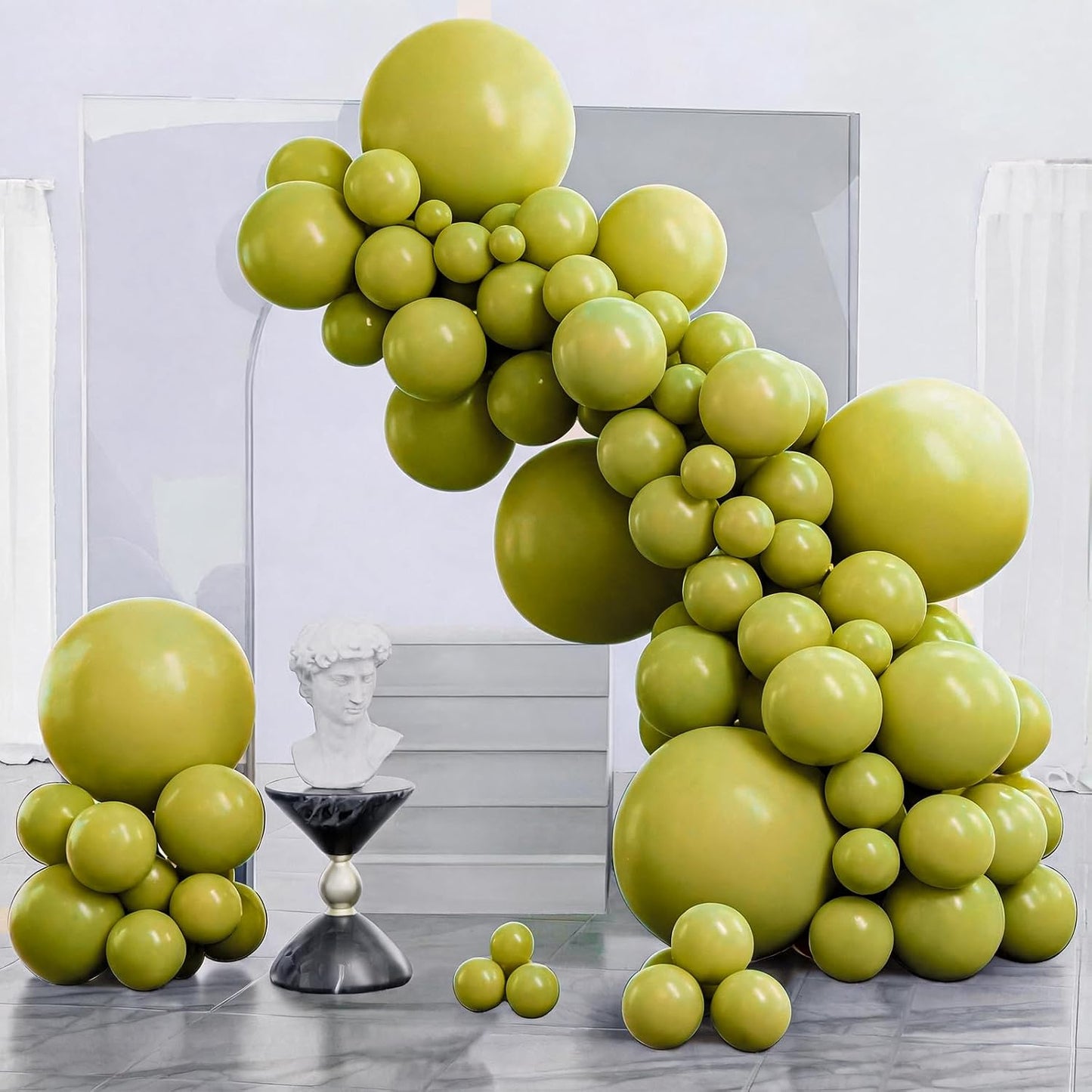 Black Balloon Arch Kit - 140 Pcs in 5-18 Inch Sizes for Baby Showers, Birthdays & Anniversaries | Elegant Black Decor