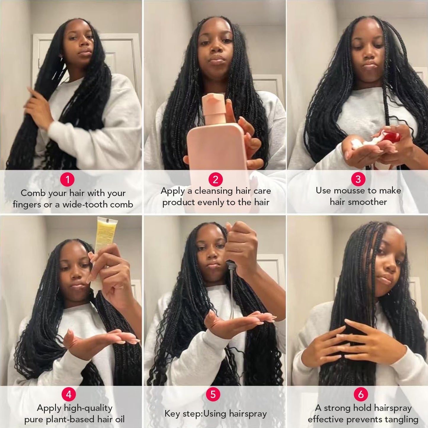 EMOBANA Human Crochet Hair for Black Women 16 Inch Burmese Curly Bundles Human Hair Pre-separated 60g Invisible Miracle Knots Feather Crochet Human Hair Extensions Natural Black