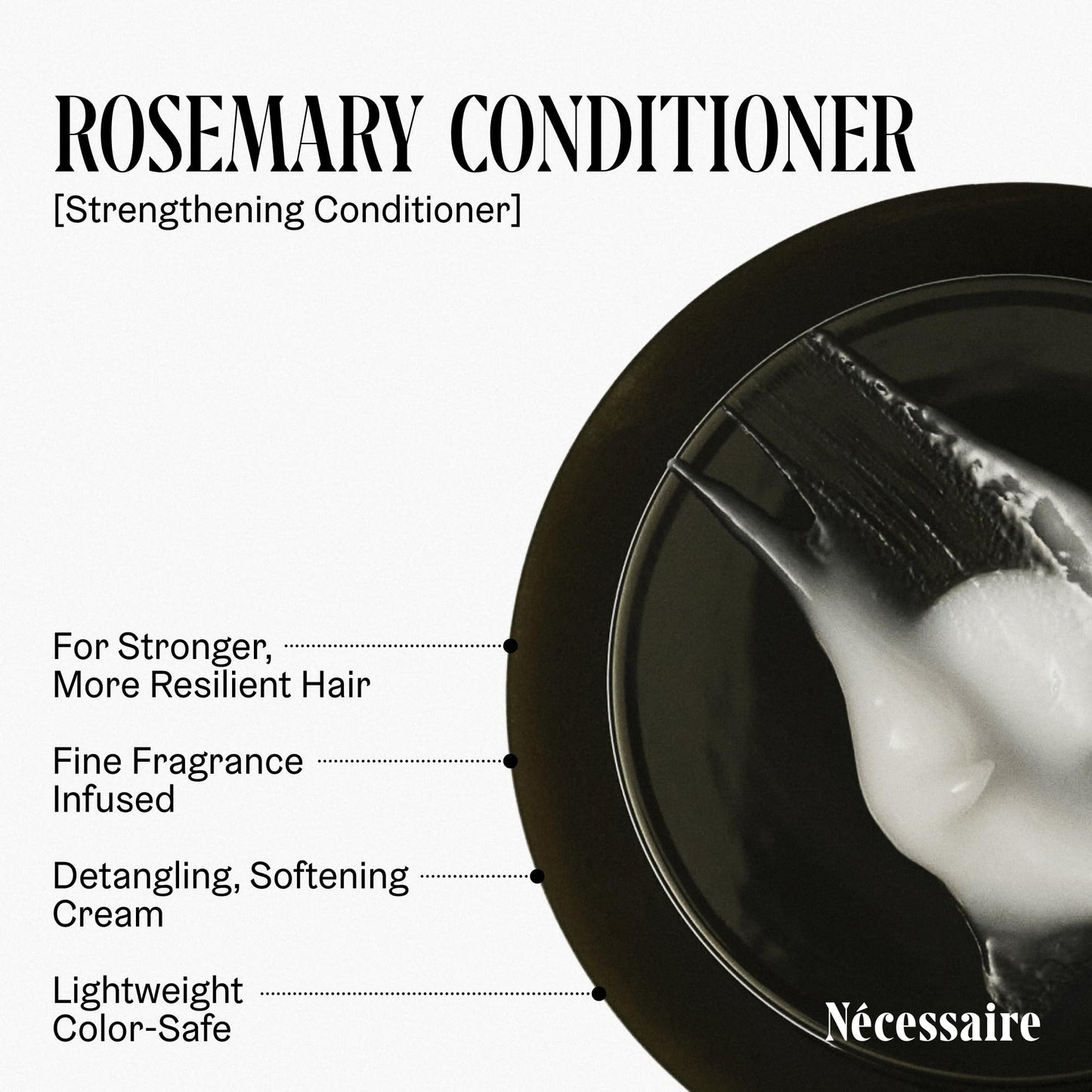 Nécessaire Rosemary Hair Duo | Multi-Protein Strengthening Rosemary Shampoo and Conditioner Set For Thinning Hair. For Women + Men. Free Of Sulfates. Color-Safe. 250 ml / 8.4 oz