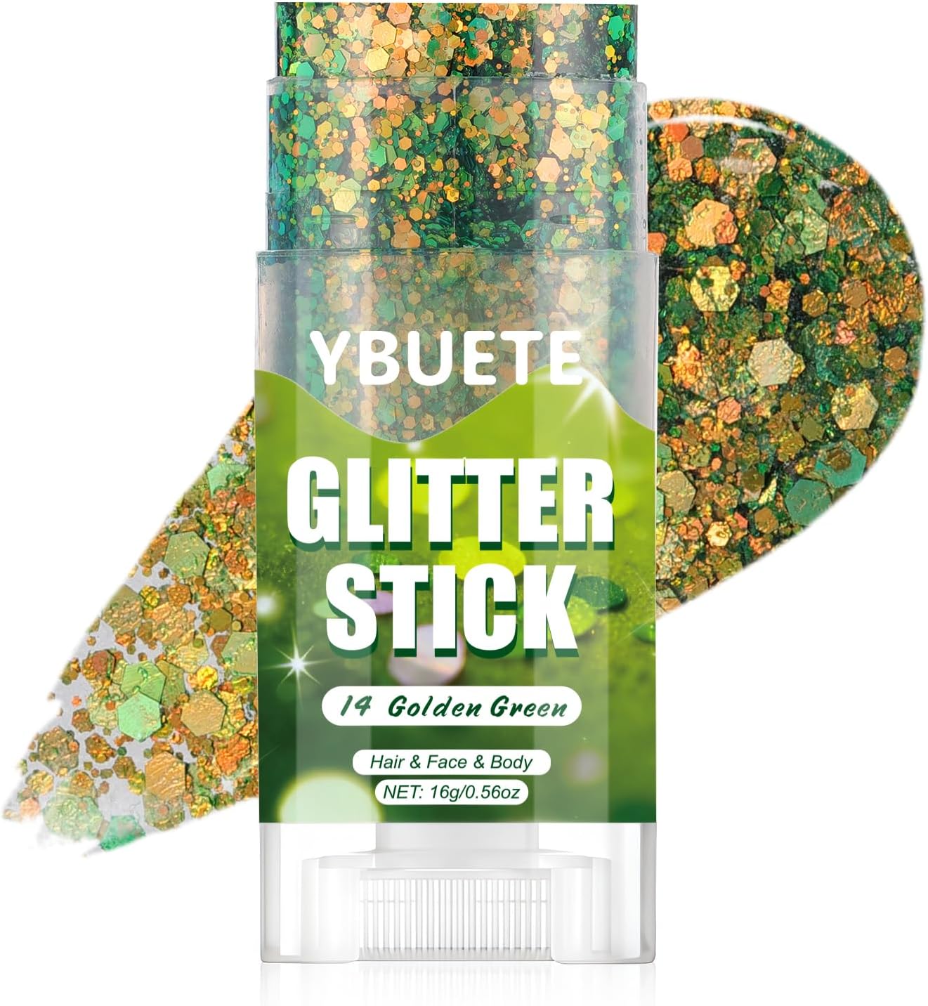 Red White Blue Star Face & Body Glitter Stick - Patriotic Makeup for 4th of July | USA Flag Accessory