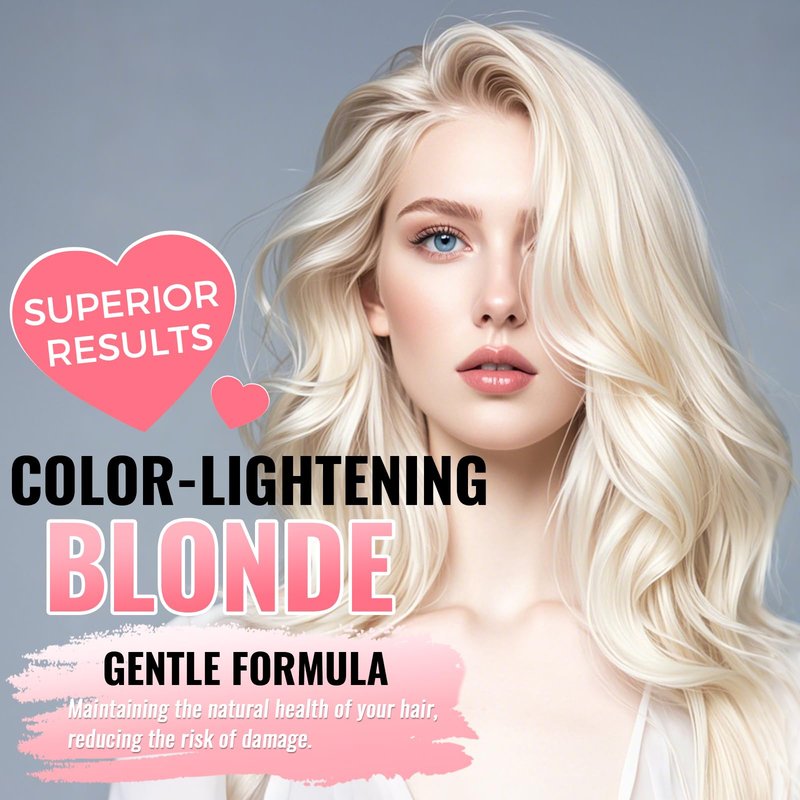 Bleach for Hair Lightening, Professional Hair Bleaching Powder, High Performance Up to 9 Levels of Lift for Hair Highlights & Lightening