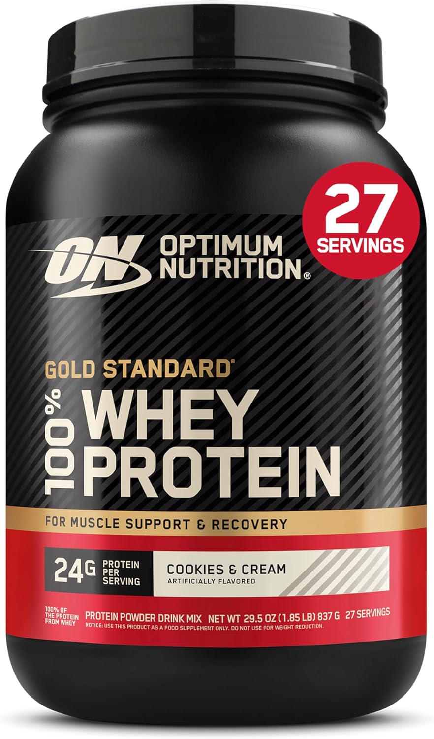 Optimum Nutrition Whey Protein Powder - Double Rich Chocolate Flavor | 1.98 lb Size