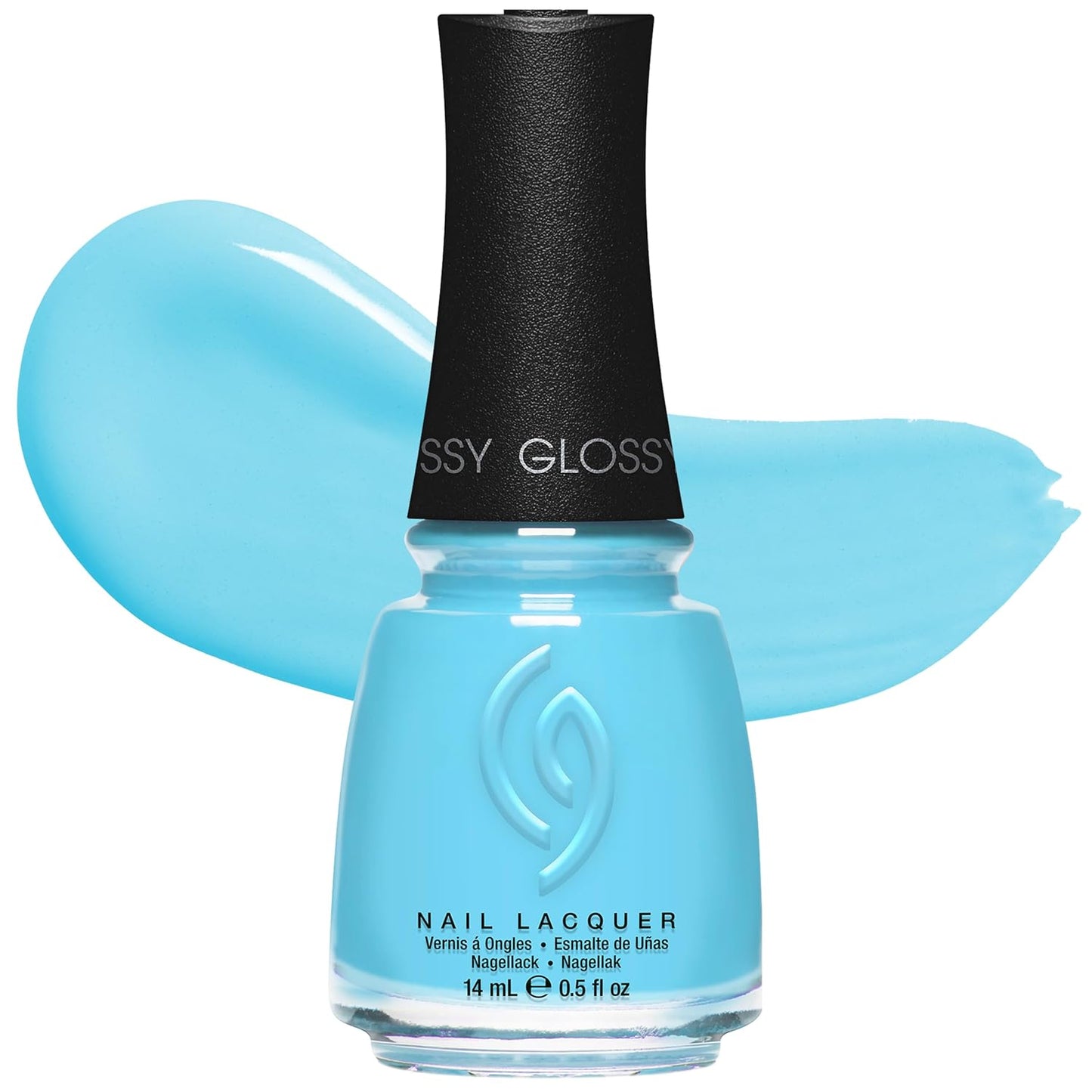 China Glaze Nail Lacquer - Moment in the Sunset Coral Pink Polish | Quick Dry, Chip Resistant, Shimmer Finish, 0.5 fl oz