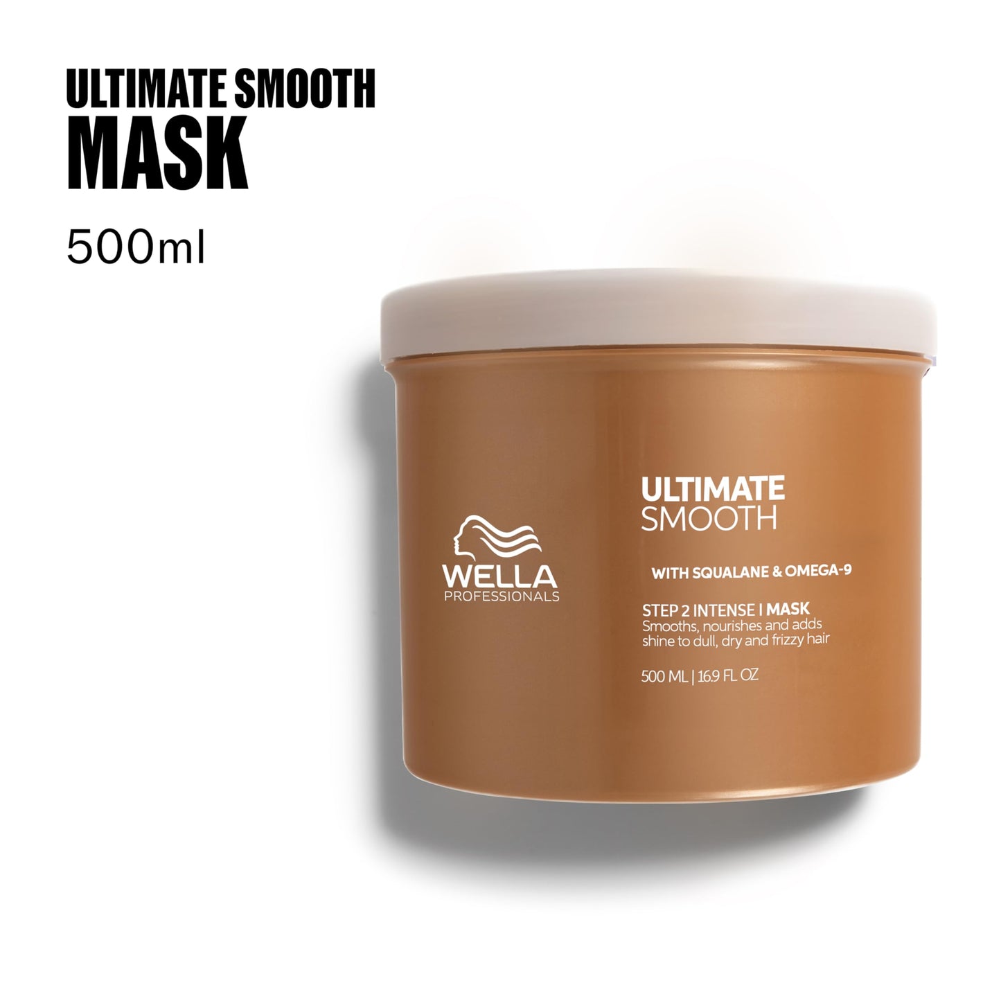 Wella Professionals ULTIMATE SMOOTH Intense Mask | Nourishing Treatment for Dry & Frizzy Hair | With Squalane & Omega 9 | 16.9 Fl Oz