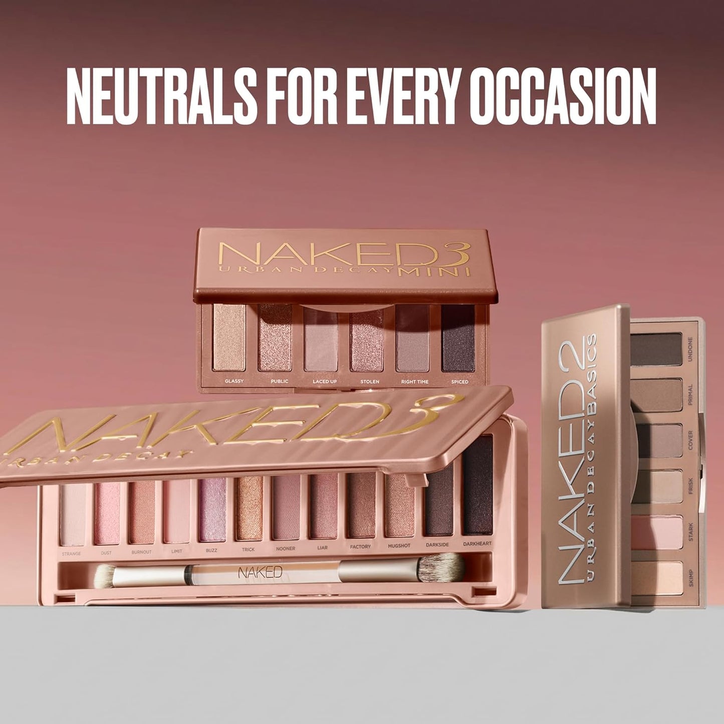 Urban Decay Naked 3 Eyeshadow Palette - 12 Soft Pink & Neutral Shades | Vegan, Cruelty-Free Makeup