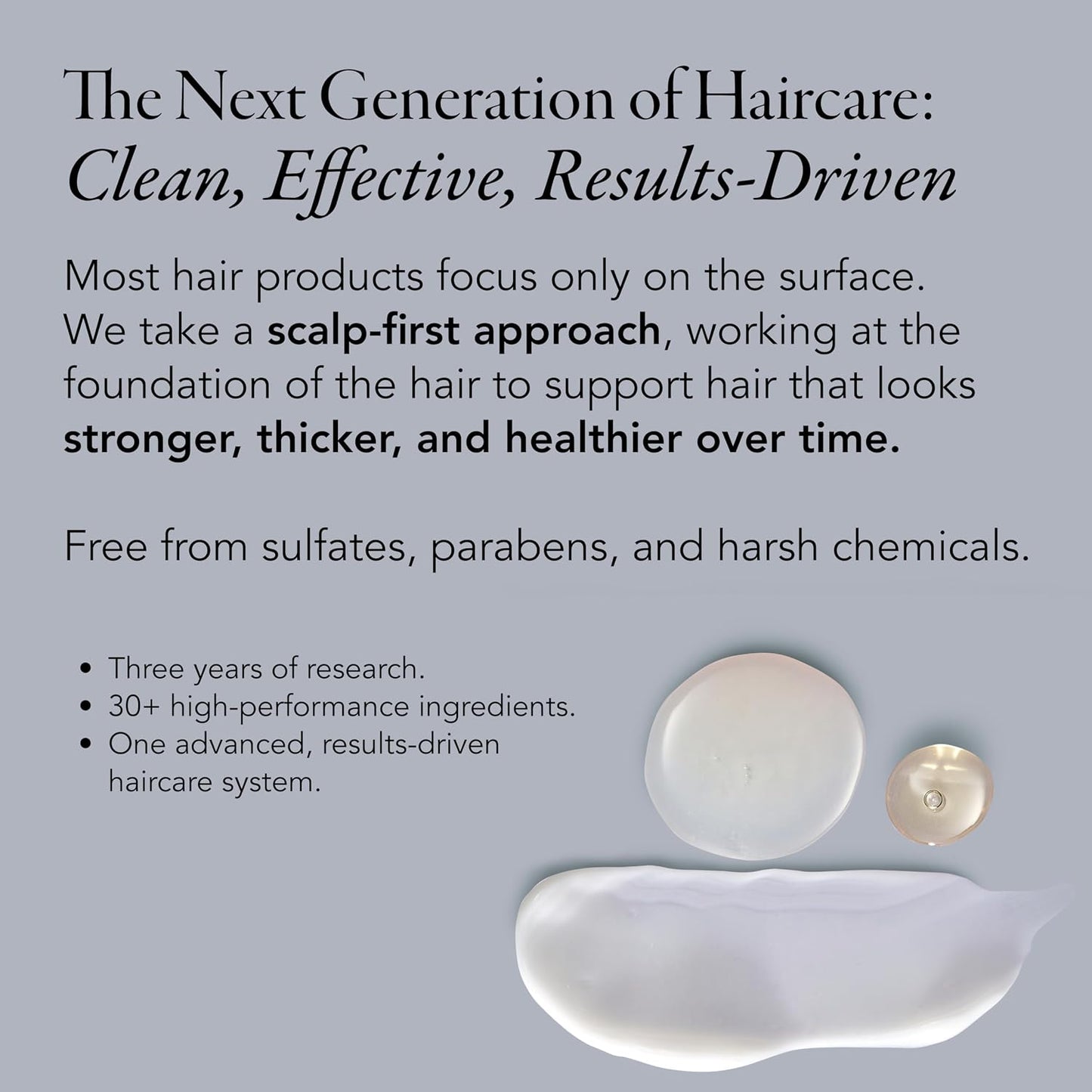 Caldera + Lab Hair Care System | Men’s Bundle for Healthier, Fuller Hair - Sulfate-Free Shampoo, Conditioner & Serum Set