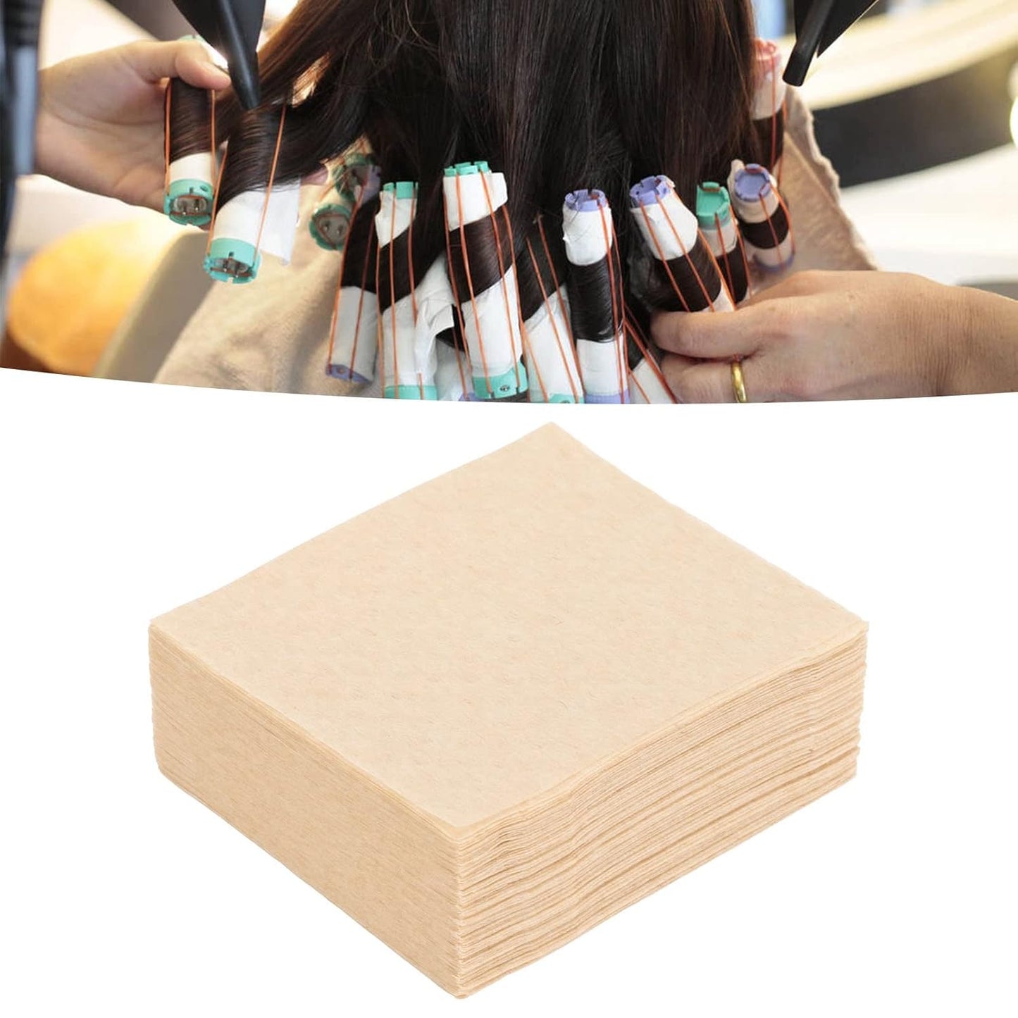 Hair Perm Paper - Disposable 200 Sheets for Home Salon | Breathable Curling End Wraps