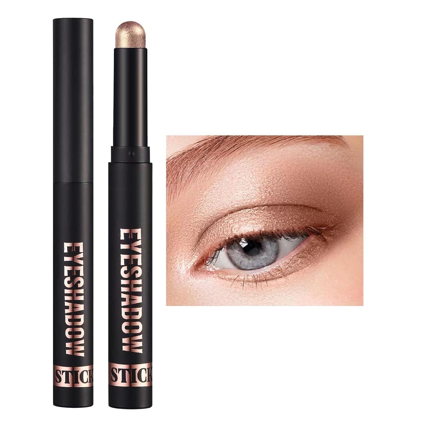 Neutral Eyeshadow Stick - High Pigmented Cream Eye Shadow Pencil | Waterproof & Long Lasting, 21# Gray Brown Matte