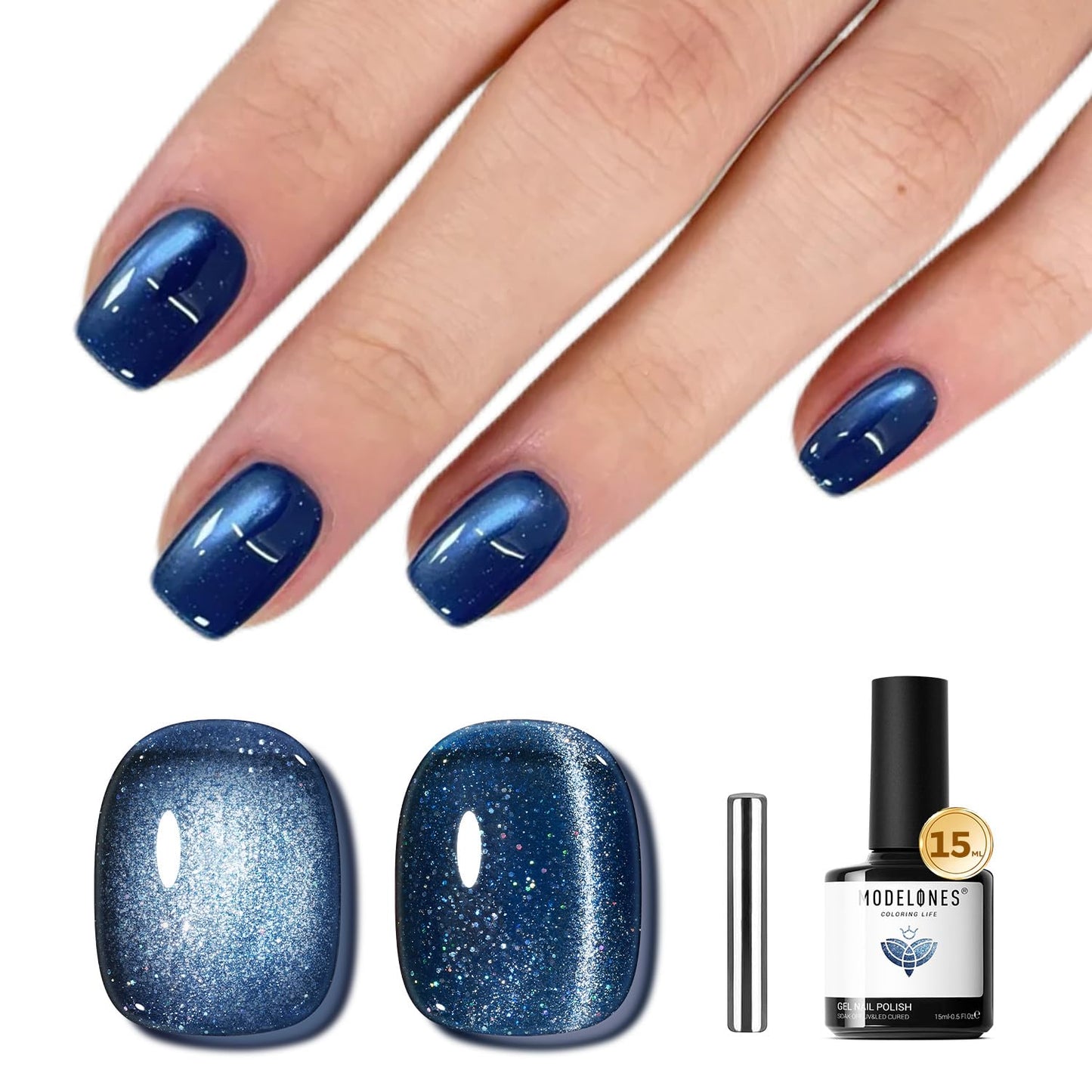 Nude Gel Nail Polish - Light Brown & Ivory Elegant Color | 15 ML Soak Off for Salon Quality Manicure