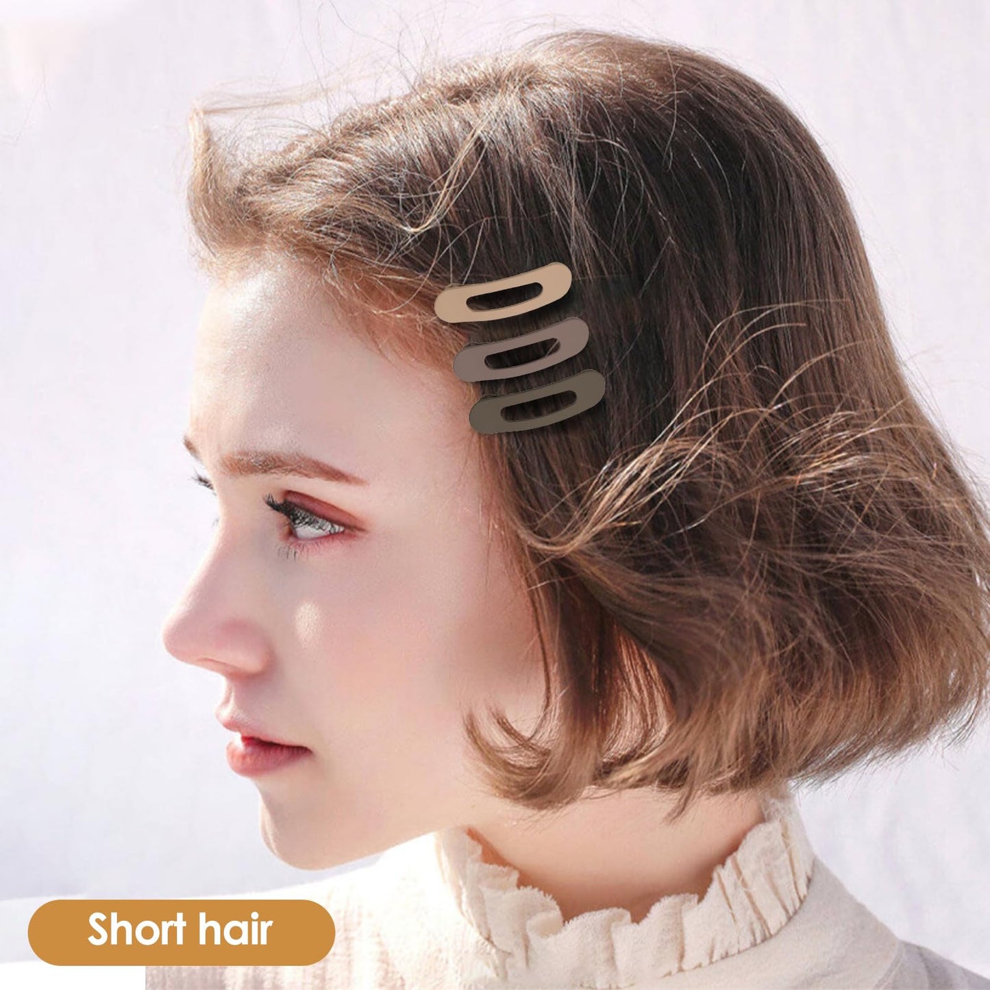 Small Flat Hair Clips for Women Down Clips for Thin Hair Accessories 6Pcs