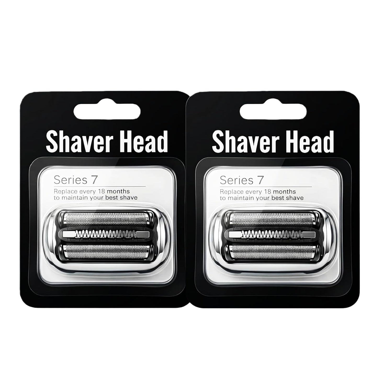 73S Series 7 Replacement Shaver Head for Braun S7 360 Flex Compatible, Replacement Blades for Braun Series 7 7020s 7025s 7027cc 7071cc 7075cc 7085cc (2PCS)