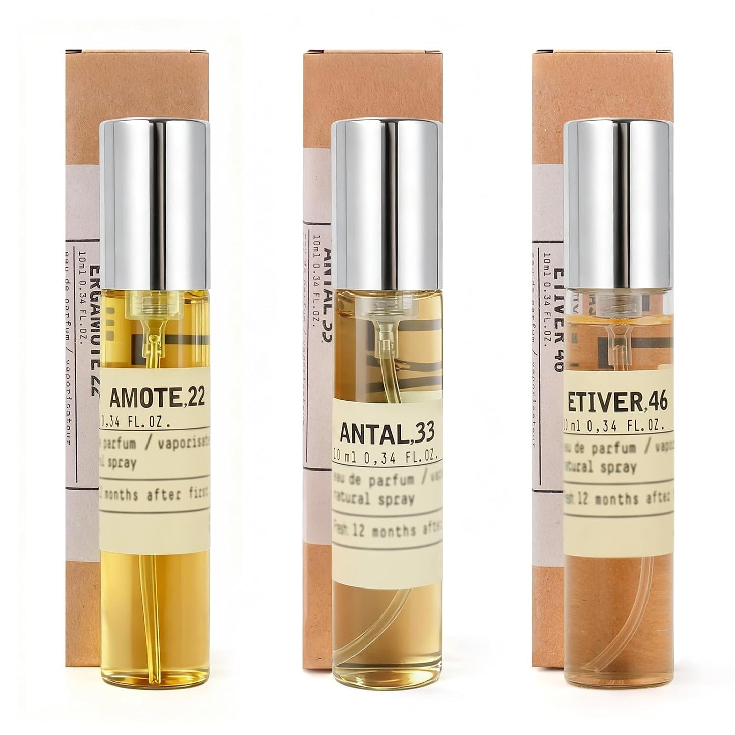 Mini Perfume Sampler Set - 3x10ml Sandalwood, Jasmine Citrus & Neroli Fragrances