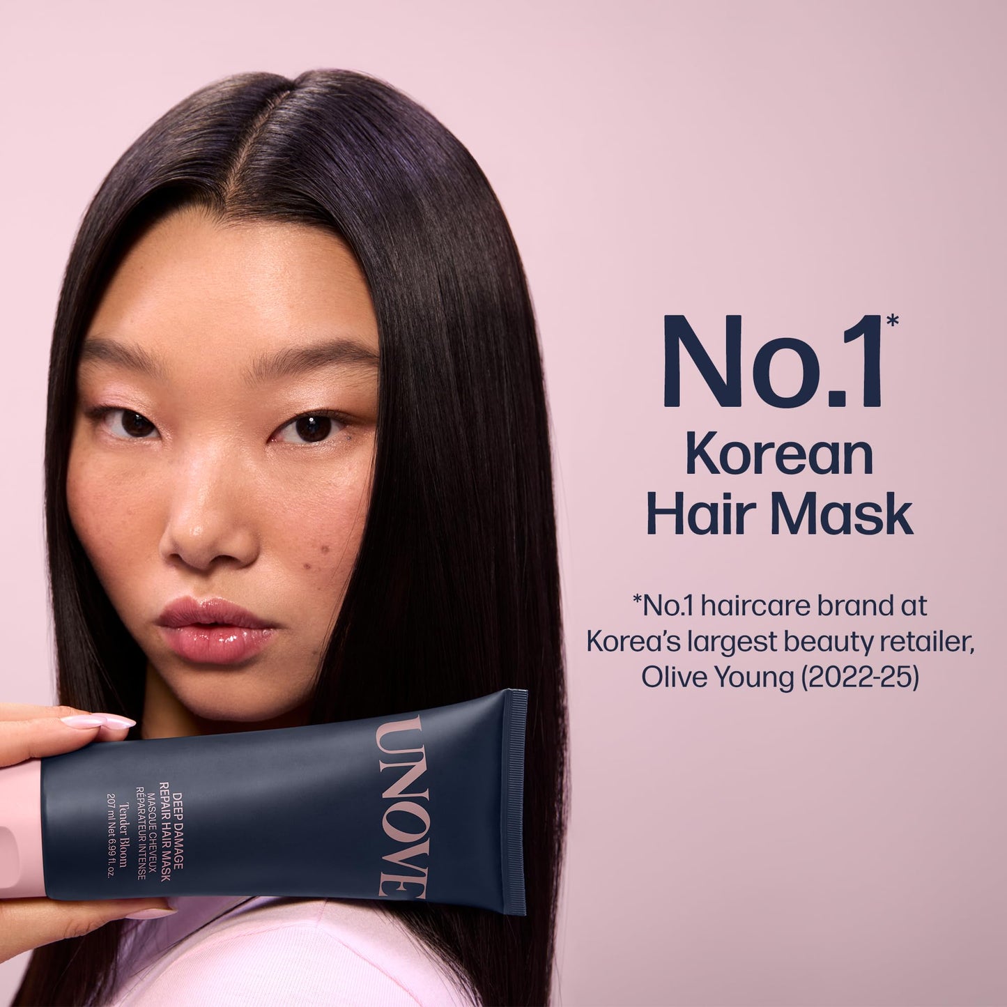 UNOVE Deep Damage Repair Hair Mask - Protein Hair Treatment & Hair Mask for Damaged Hair | Deep Conditioning & Keratin Hair Mask for Dry, Frizzy Hair | Korean Hair Care | Tender Bloom, 7 fl oz