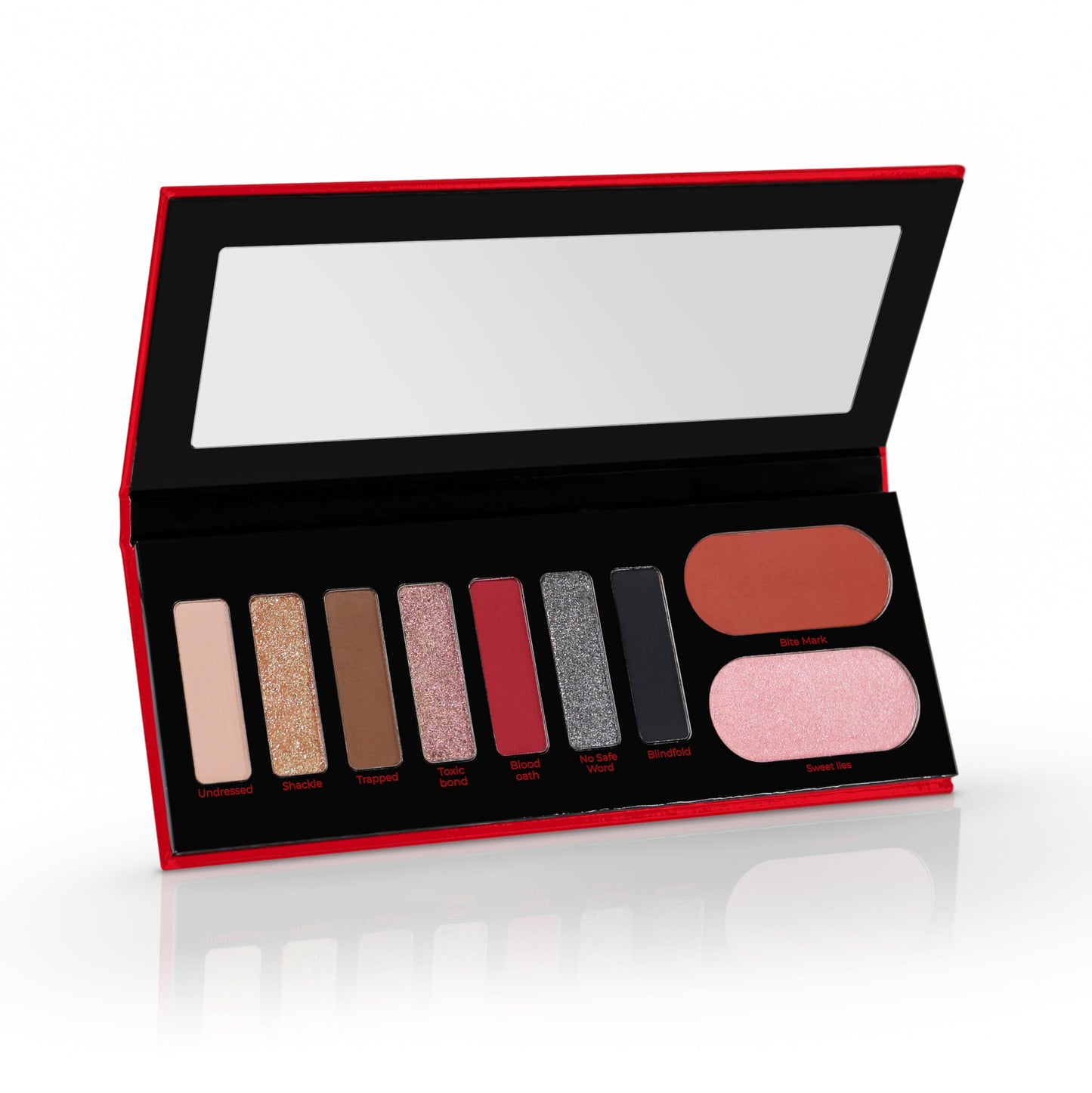 Chokehold Palette – Vegan Eyeshadow Palette with Blush & Highlighter, 7 Highly Pigmented Matte & Shimmer Shades, Cruelty-Free Makeup Palette