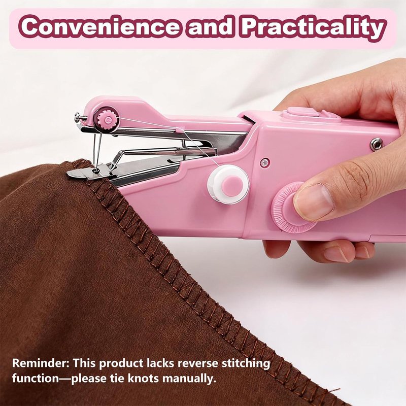 Handheld Sewing Machine, Mini Portable Handheld Sewing Machine, Hand Held Sewing Device, Easy to Use and Fast Stitching for Adults, Beginners, and Quick Home Repairs