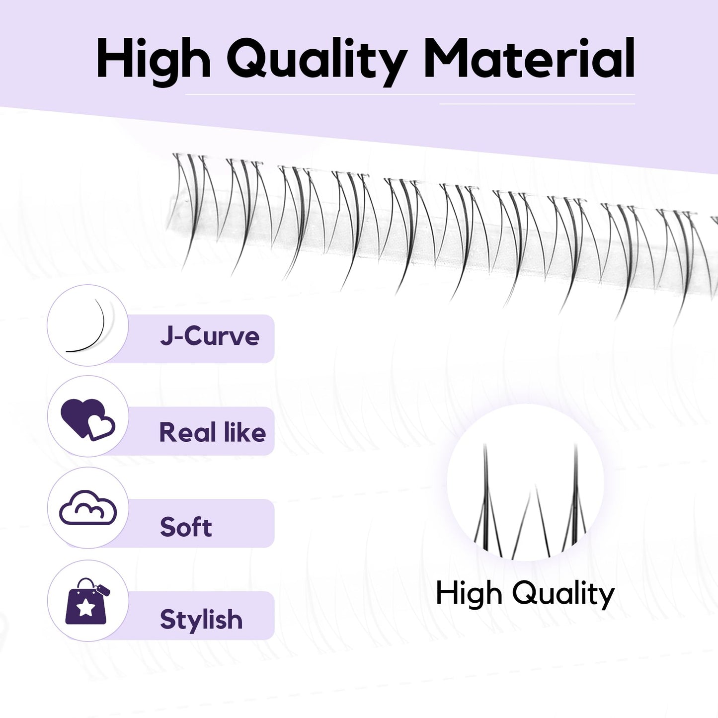 GAQQI Bottom Lash Clusters Natural Bottom Lashes Clear Band, DIY Lash Extensions Lower Lashes, Soft & Comfortable Thin Band Bottom Eyelashes Wispy Daily Style 5mm+6mm 48pcs(B10)