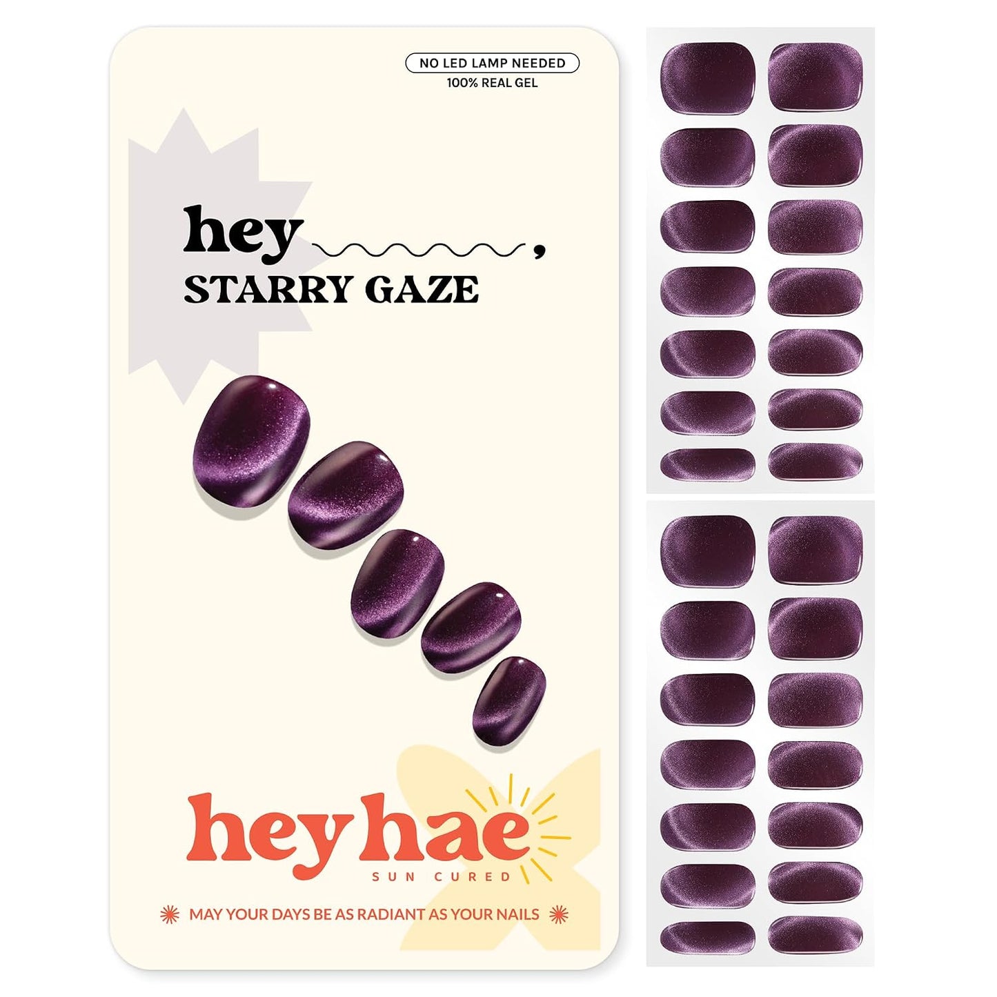 **Semi Cured Gel Nail Strips - Easy Apply & Remove, Salon Quality | Summer Solid Red | 28 Strips & Accessories Included**