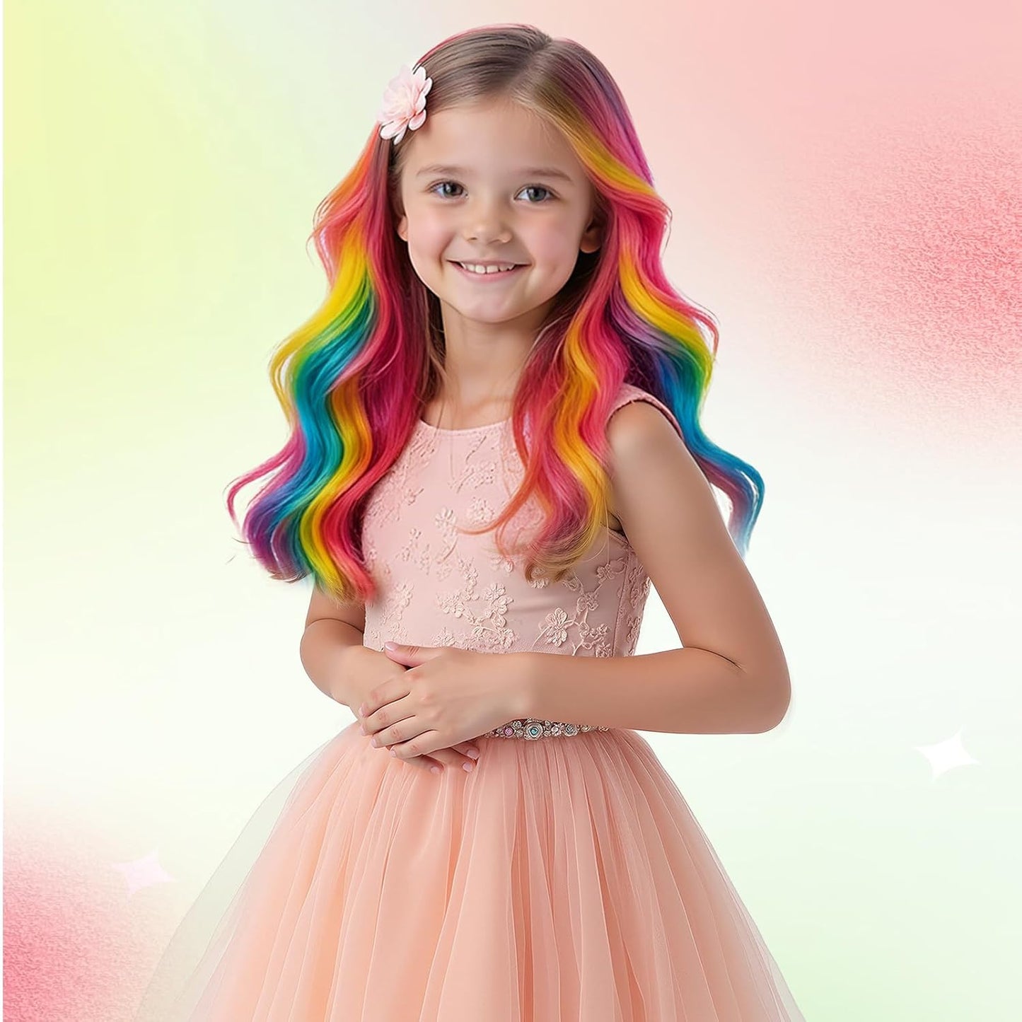 Hair Chalk Set - 12 Washable Temporary Hair Colors for Kids & Adults | Perfect for Parties & Holidays
