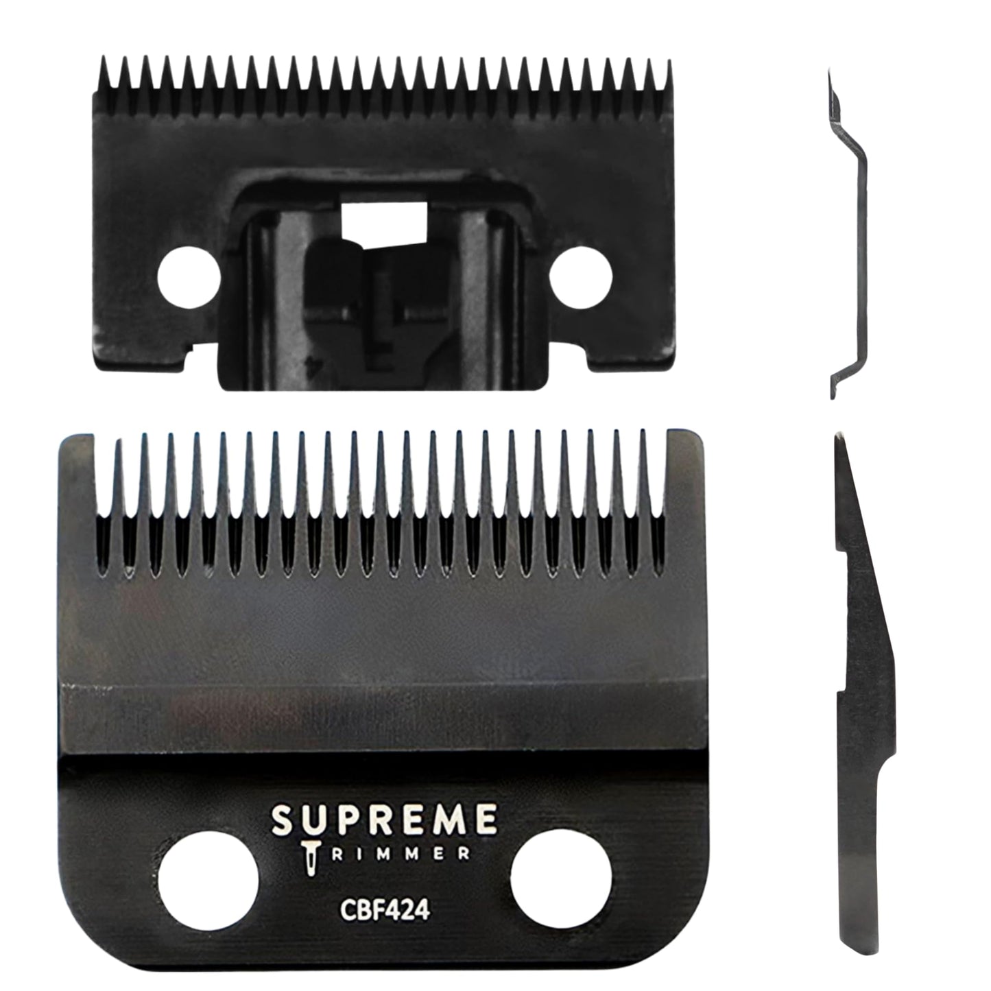 Supreme Trimmer Replacement Fade Blade CBF424 | Steel Blade for Hair Clippers | Black