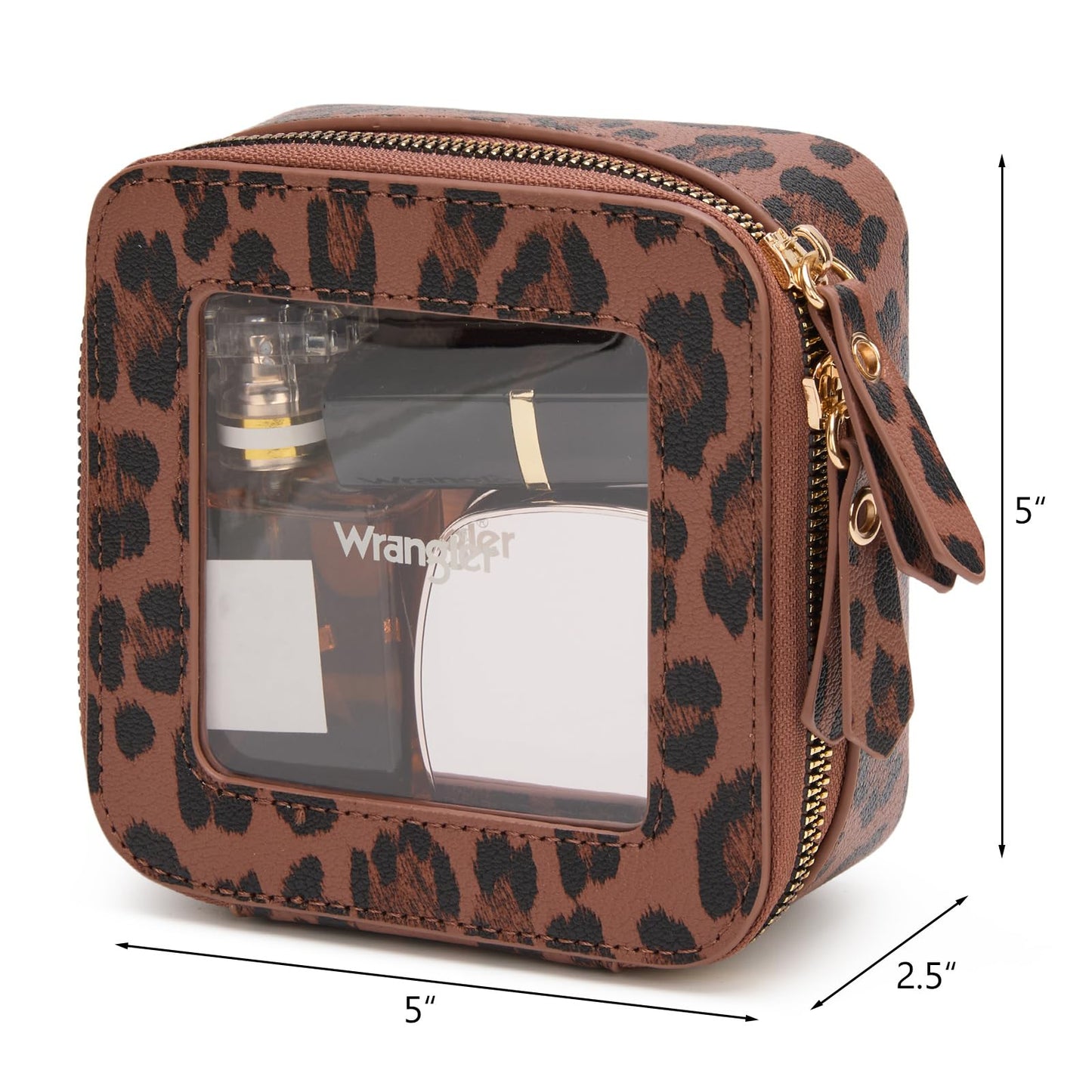 Montana West X Wrangler Clear Makeup Bag Travel Cosmetic Bag Portable Make Up Toiletry Organizer for Women