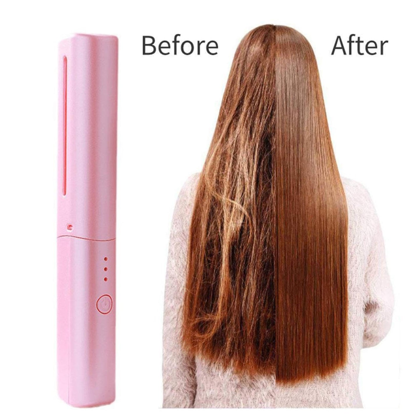 Sothread 5pc Straightener Split End Remover Device 3 in 1 Hair Straightener Curler and Trimmer for Dry Damaged Brittle Hair with Cord