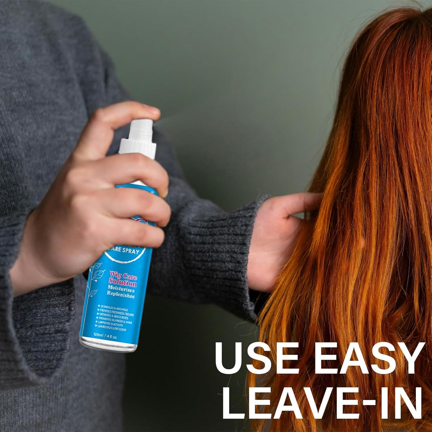 Wig Care Spray - Hydrating Anti-Frizz Formula for Synthetic & Natural Hair Wigs | Extends Wig Life