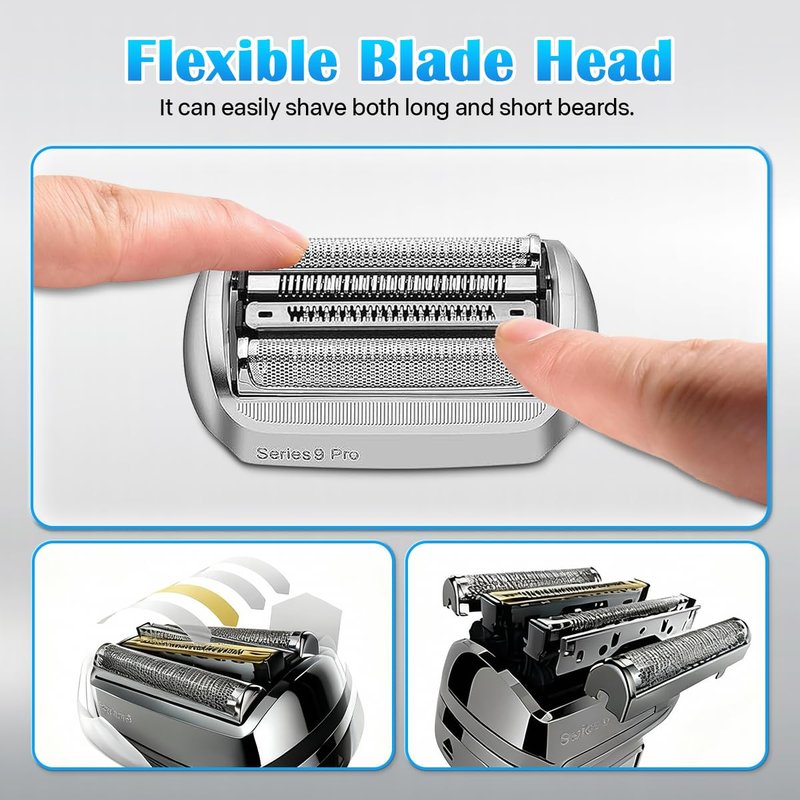 THORIFLY Series 9 94M Replacement Head - Compatible with Series 9 & 9 Pro Electric Shavers, Foil & Cutter Blades for Models 9290cc, 9291cc, 9370cc, 9293s, 9385