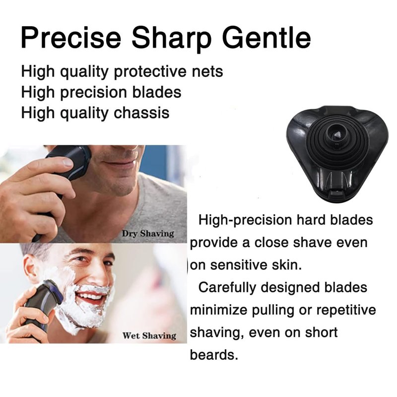 6000 Replacement Heads Compatible with Philips Norelco Mens Wet Dry Electric Shaver SH50 Series 6000 5000 S6011 S6015 S6840 S6550 S658