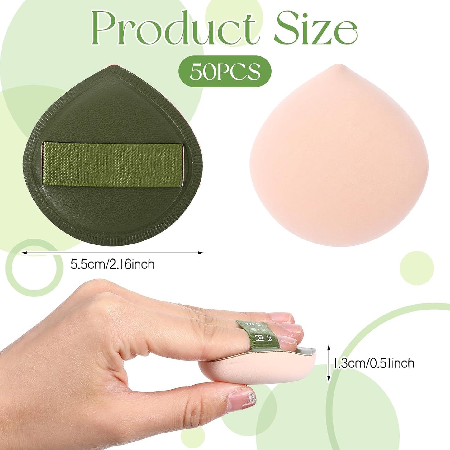 Makeup Sponges - 5 Pcs Latex-Free Foundation Applicators | Soft, Reusable Cushion Puff for Liquid Makeup