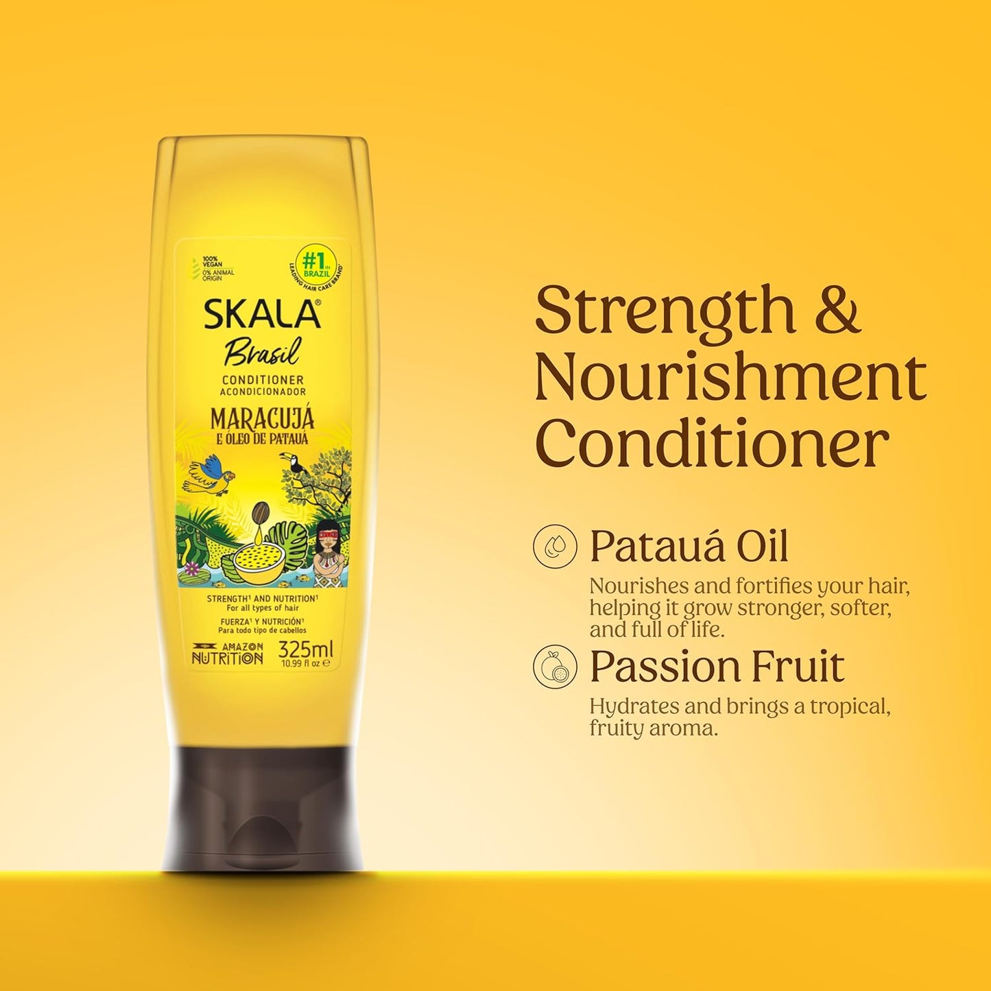 SKALA Maracujá Conditioner - Nourishing Care & Strength Support for All Hair Types | 10.99 fl oz