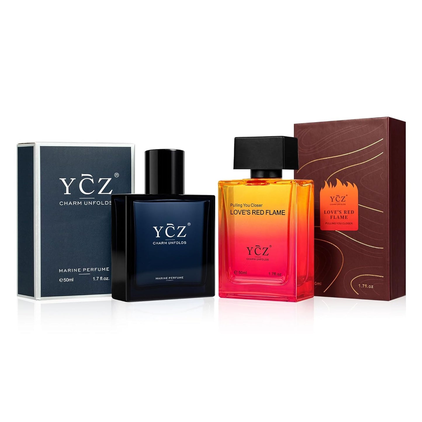 Ycz Cologne for Men - 3-Piece Gift Set with Ocean, Sky & Club Fragrances | 50ml Each, Woody Fresh Citrus Scent