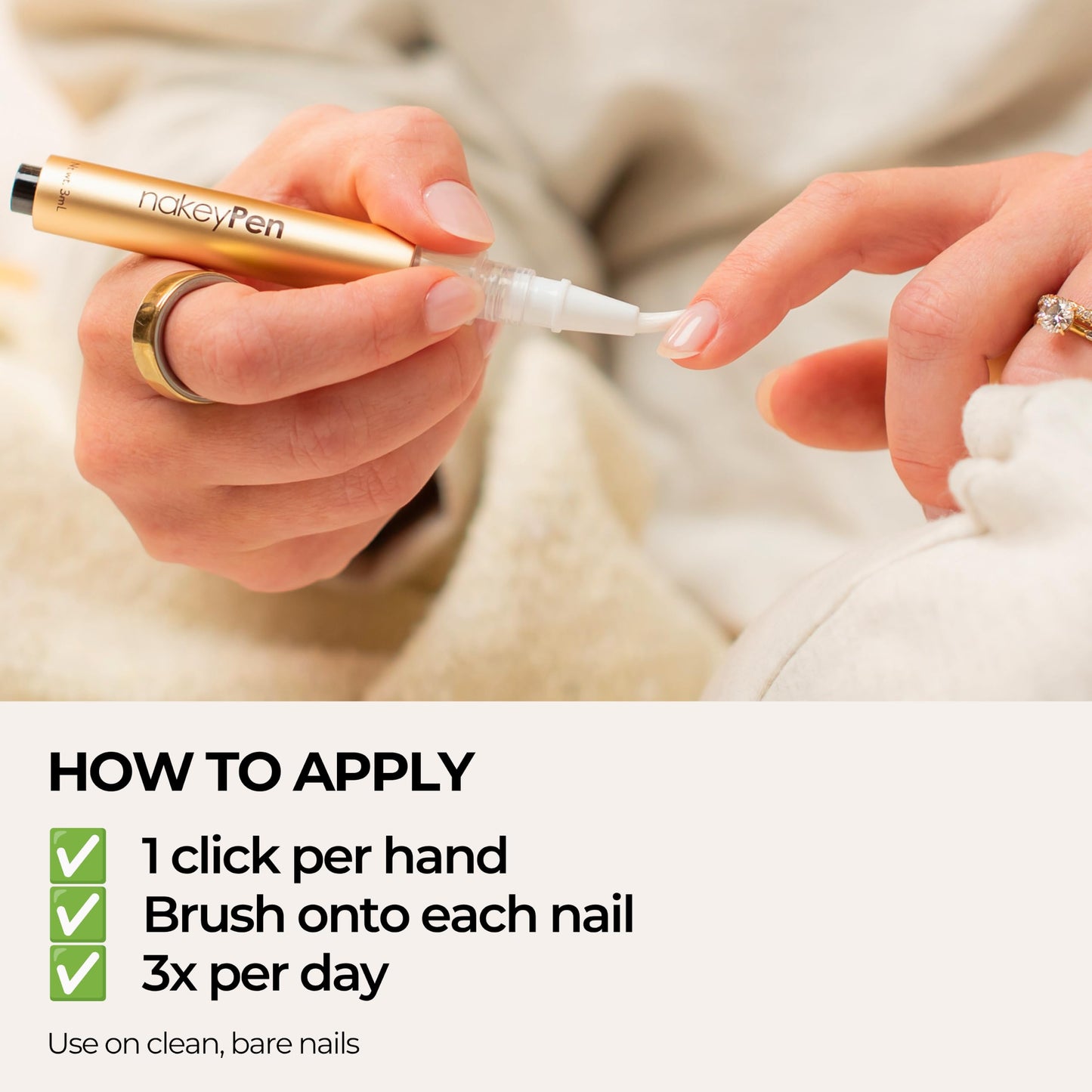 nakeyNails Complete Nail Recovery Treatment for Gel & Acrylic Damage from Within for Stronger, Healthier Nails | With Keratin, Peptides, Niacinamide & Hyaluronic Acid — 45-Day Supply