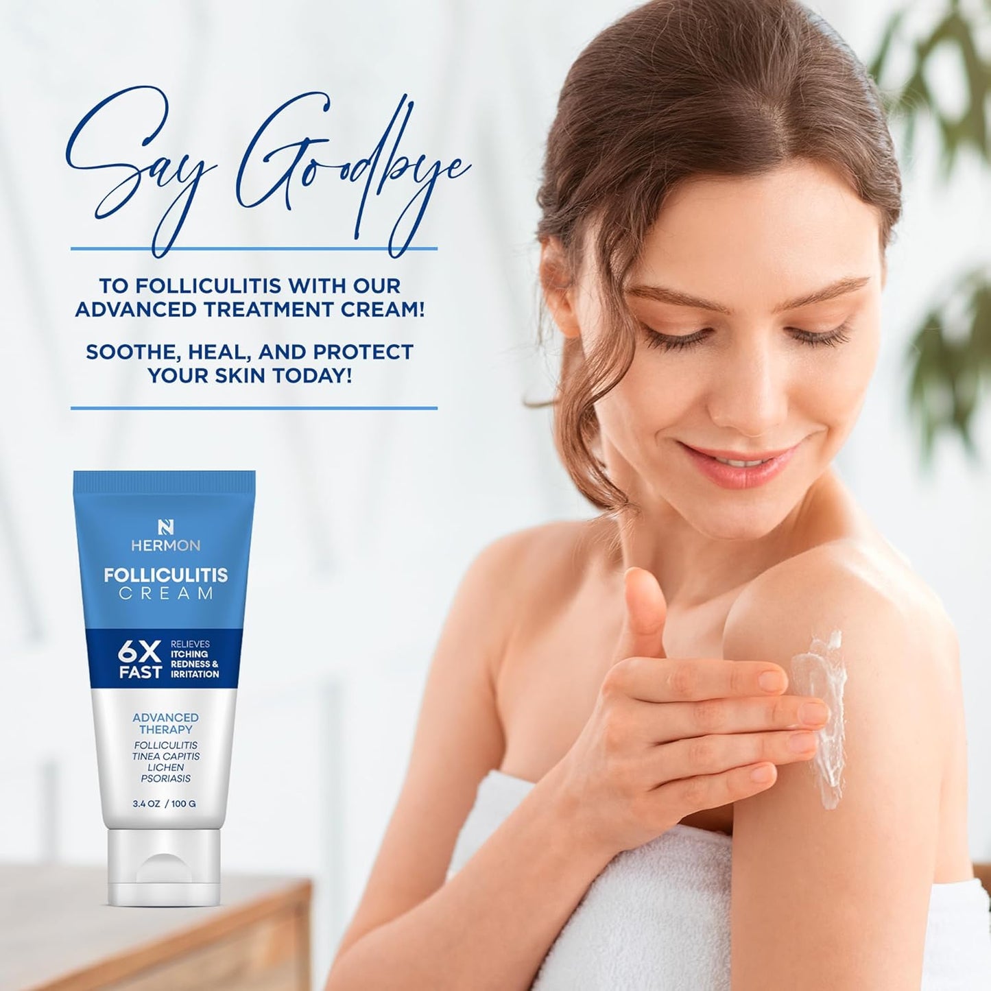 Folliculitis Cream - Effective Treatment for Scalp, Face & Body | 2-Pack