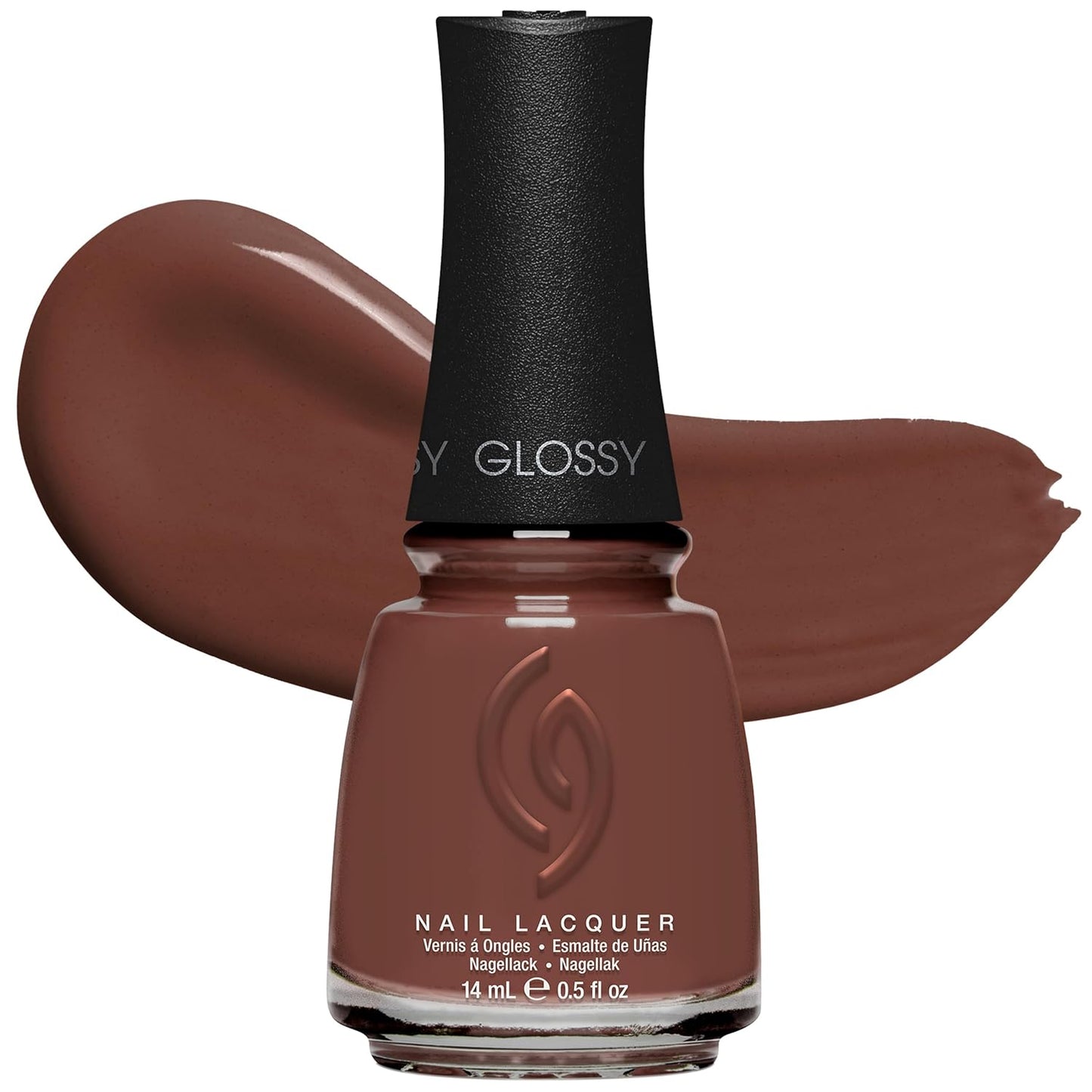 China Glaze Nail Lacquer - Moment in the Sunset Coral Pink Polish | Quick Dry, Chip Resistant, Shimmer Finish, 0.5 fl oz