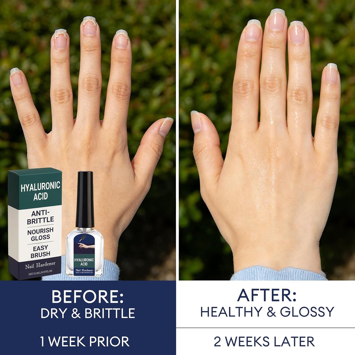 Nail Care Cuticle Oil - Multi-Purpose Repair with Hyaluronic Acid | Strengthens & Promotes Fast Growth, 0.37 fl oz