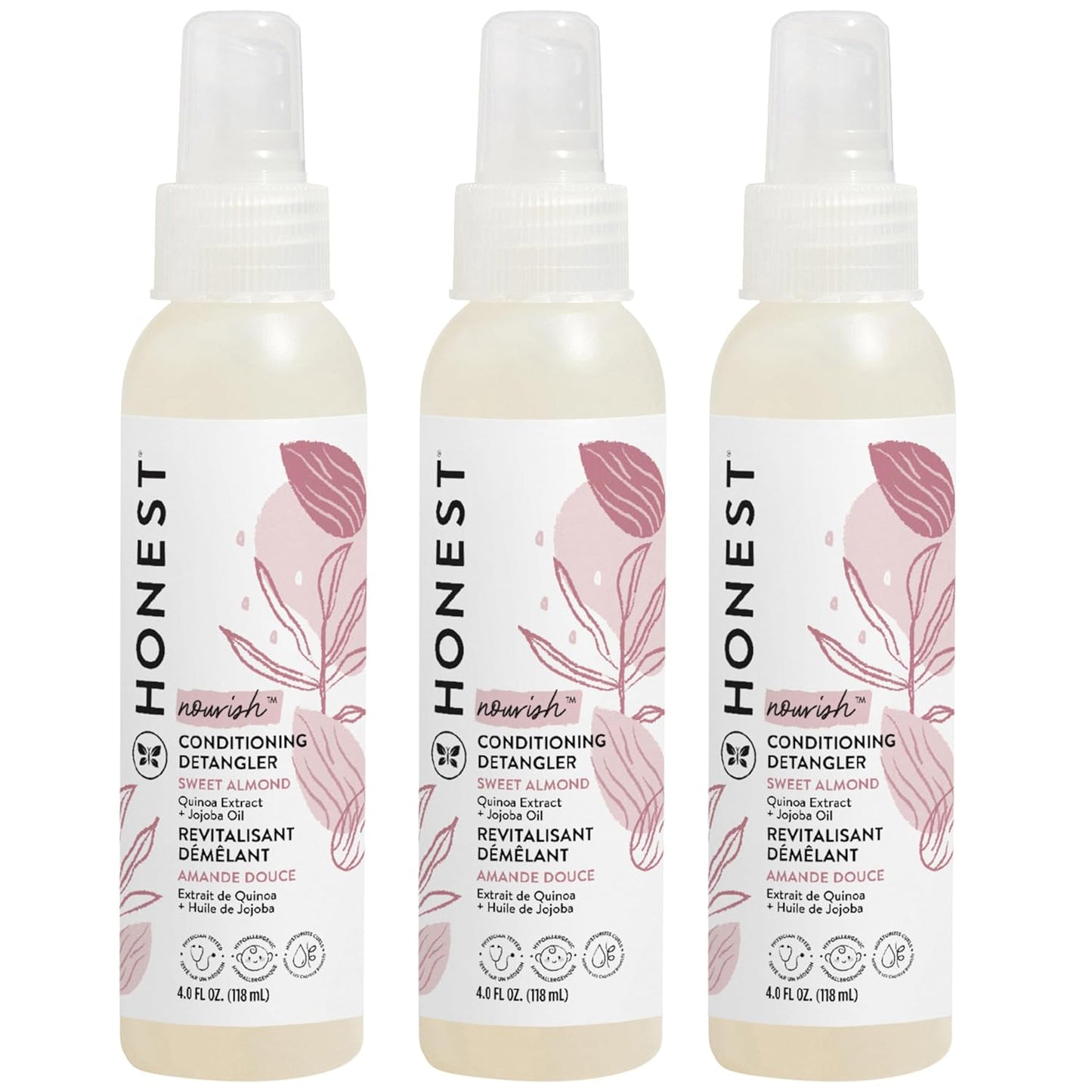 Conditioning Hair Detangler Spray - Tear-Free, Hypoallergenic Leave-In Conditioner | Citrus Vanilla, 4 fl oz