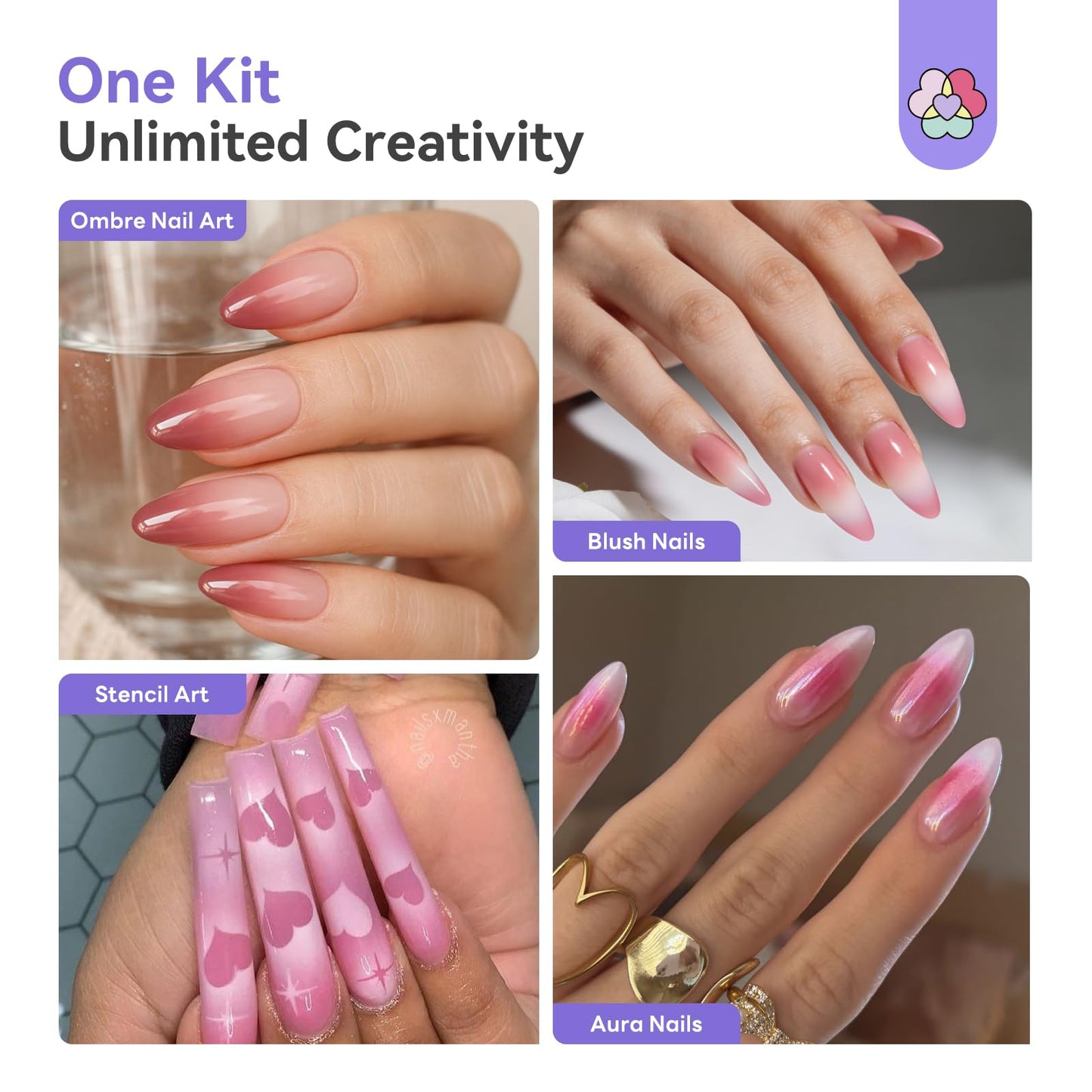 SAVILAND Salon-Perfect Results 30PSI Airbrush Kit: 3 Adjustable Air Pressure Options Portable Airbrush for Nails with Screen Creative Without Limits for Nail & Model Painting