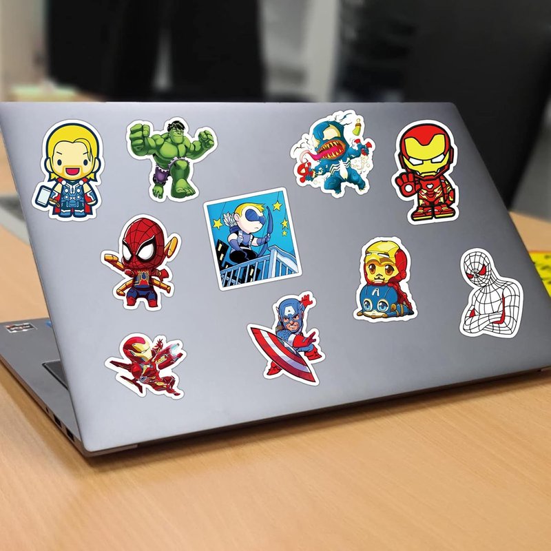 Cool Character Stickers - 200PCS Waterproof Vinyl Decals for Water Bottles, Laptops, Skateboards | Perfect for Teens & Adults