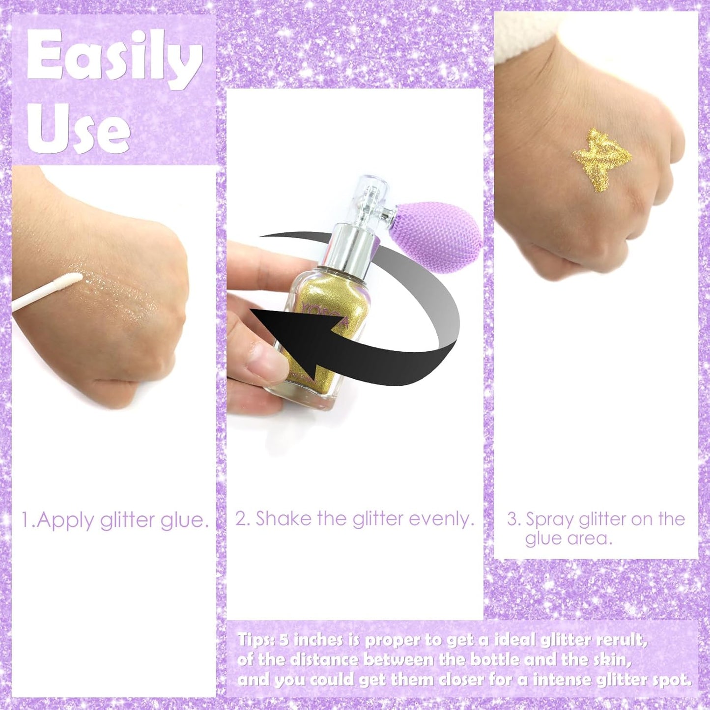 Body Glitter Spray - 30ML Loose Shimmer Powder for Hair, Face & Nail Art | Perfect for Festivals & Parties