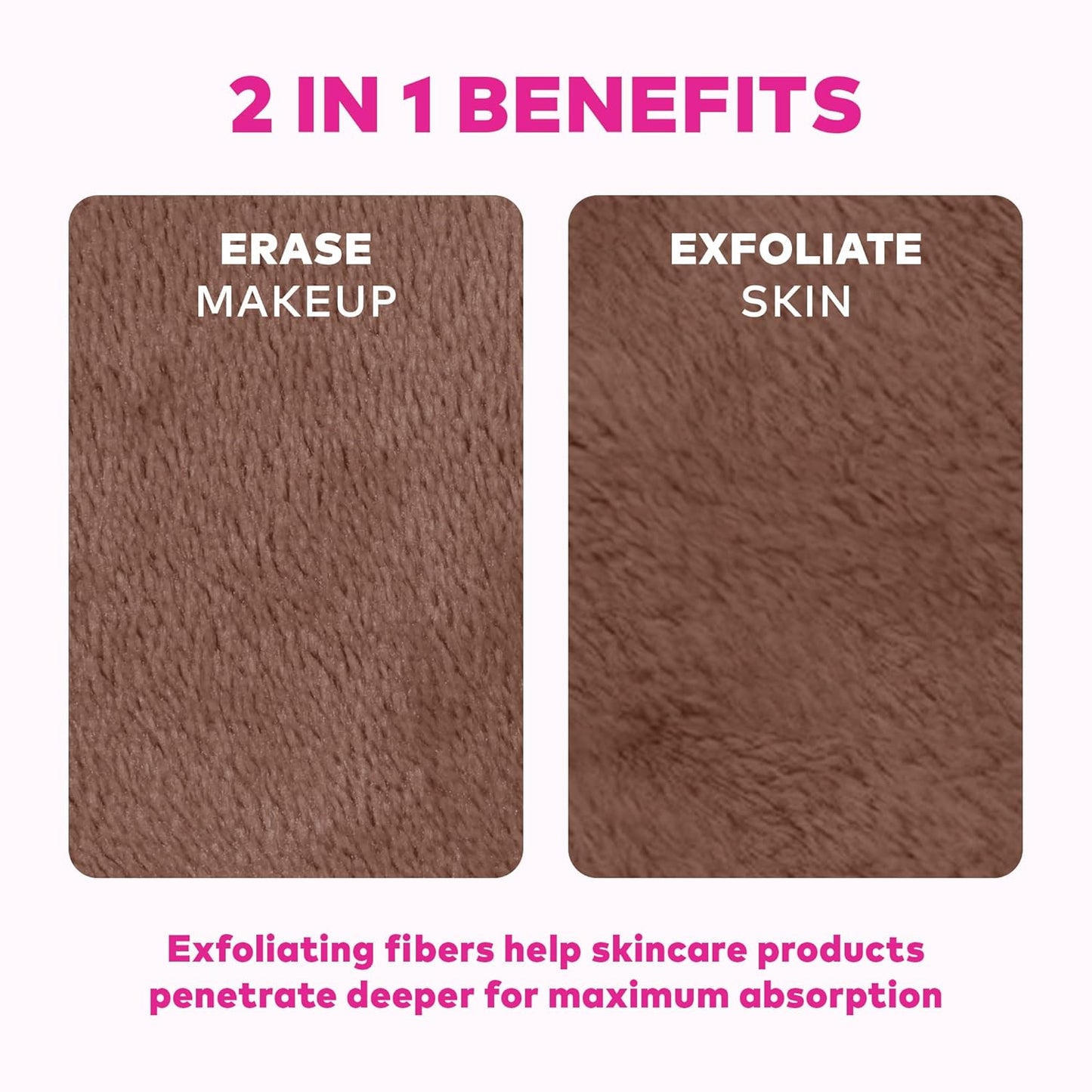 MakeUp Eraser 7-Day Set - Effortlessly Remove All Makeup With Water | Neutrals, 7ct