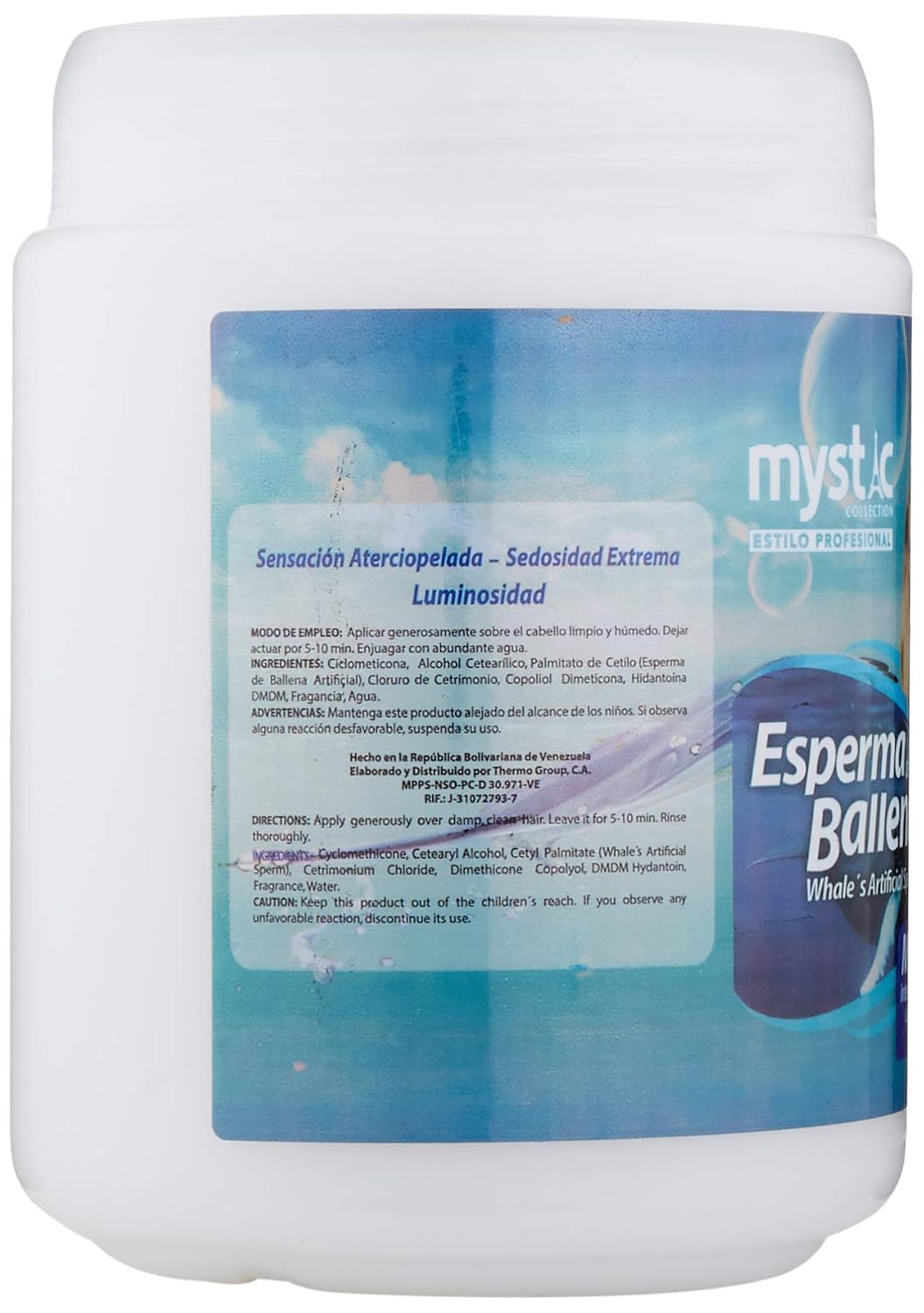 Kleravitex Whale Sperm Hair Mask - Nourishing Treatment for Damaged Hair | 35 Oz Deep Conditioning for Shine & Smoothness