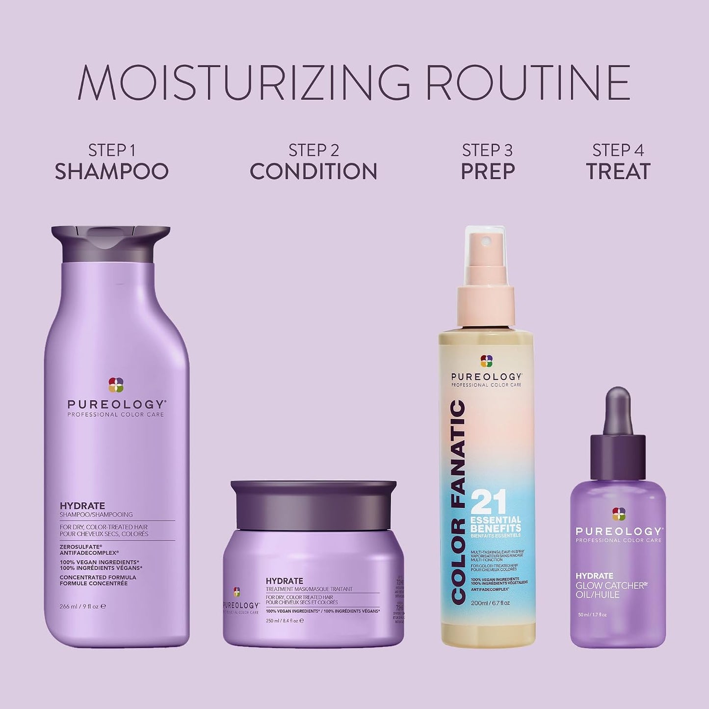 Pureology Hydrate Hair Treatment Mask - Deep Conditioning for Dry & Color-Treated Hair | Instant Shine & Detangling