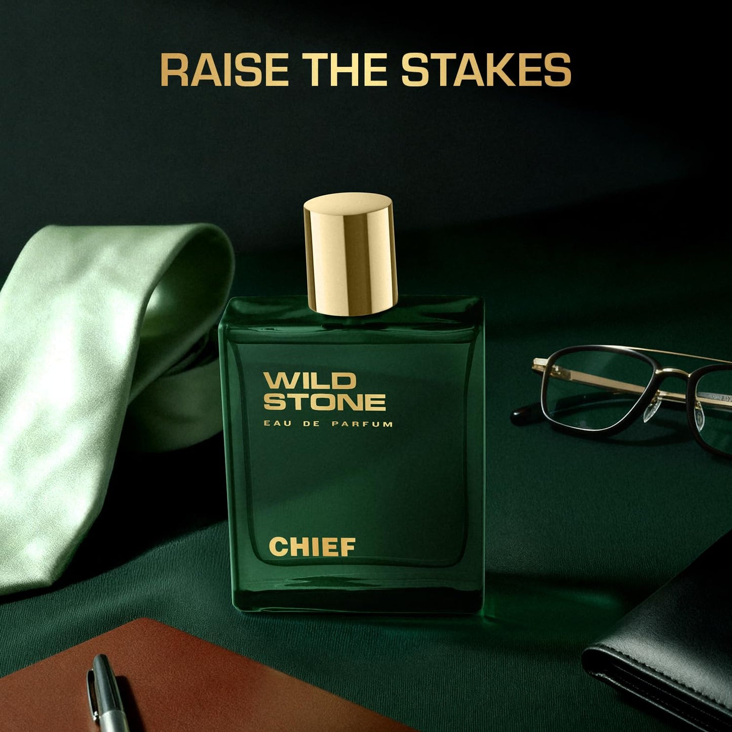 Wild Stone Chief Eau De Parfum - Intense Long-Lasting Men's Fragrance | 3.38oz (100ml)