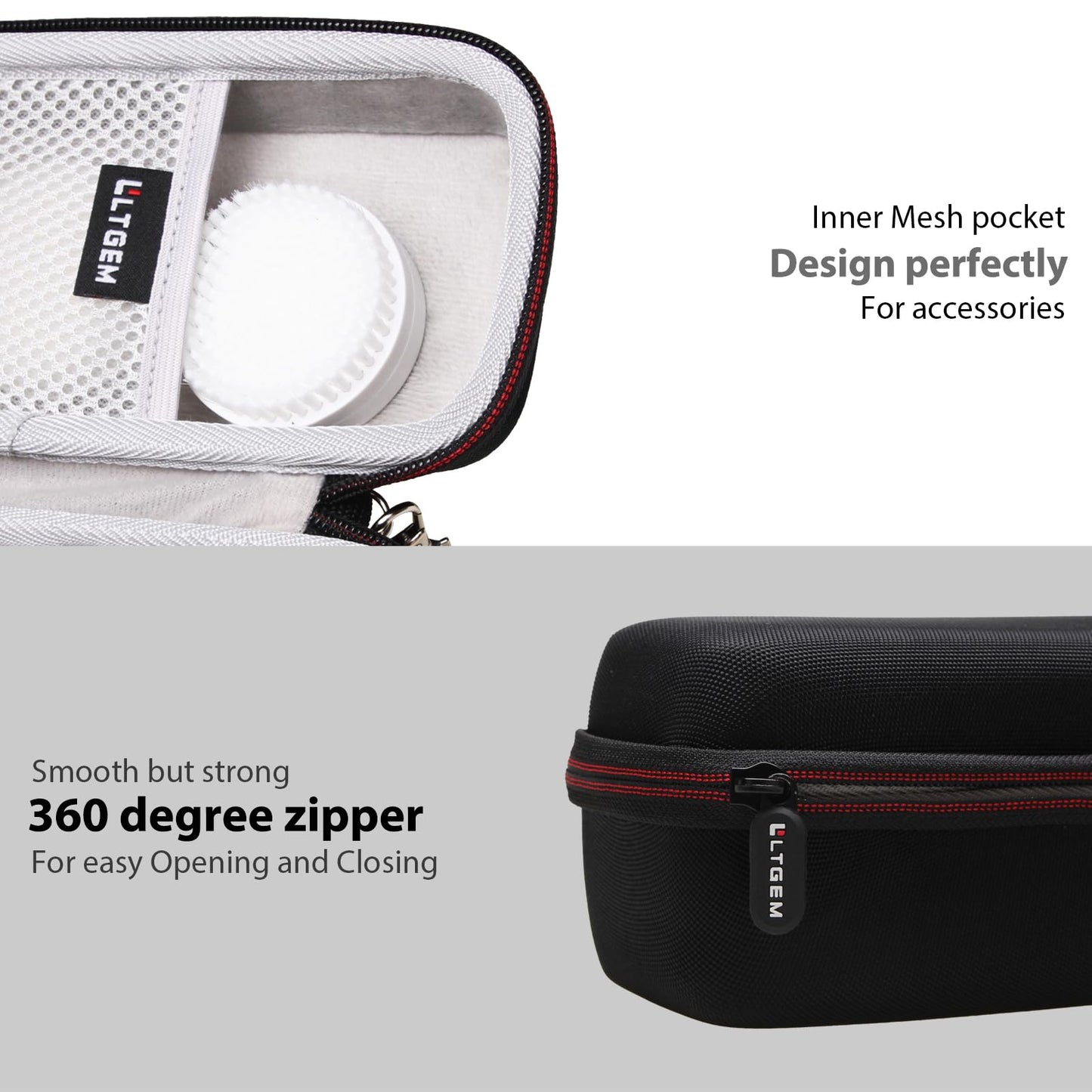LTGEM Hard Travel Storage Carrying Case for Conair GIRLBOMB Shaver and Body Polish Kit for Women - Travel Carrying Electric Razor Hard Case